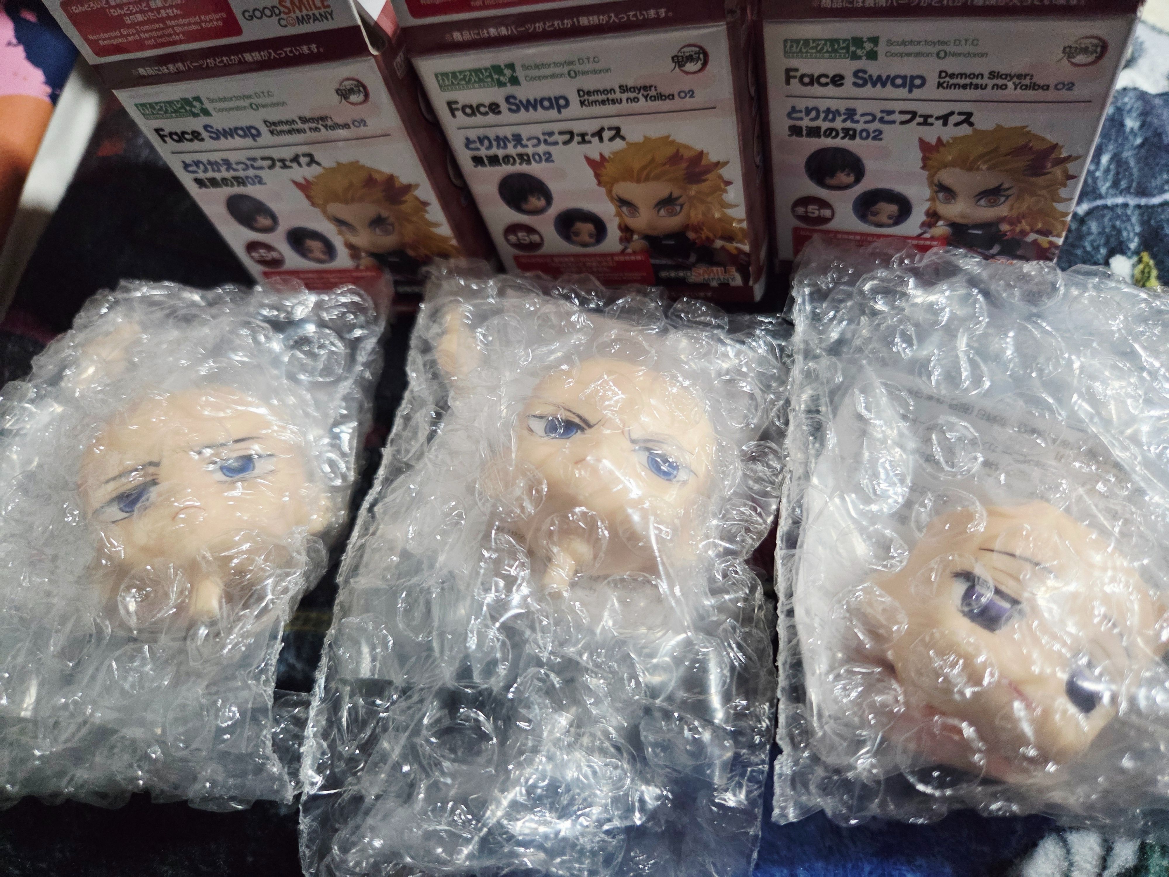 黏土人配件系列 替換用臉部表情 鬼滅之刃02