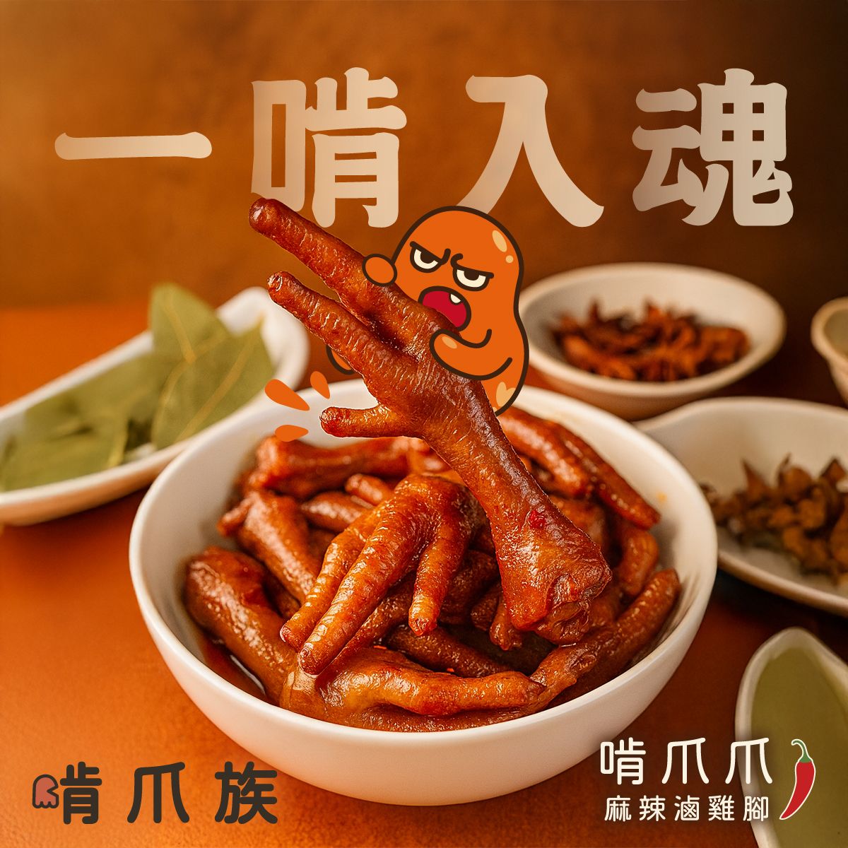 啃爪族 | 啃爪爪🌶️ | 麻辣滷雞腳 | 麻辣滷味 |