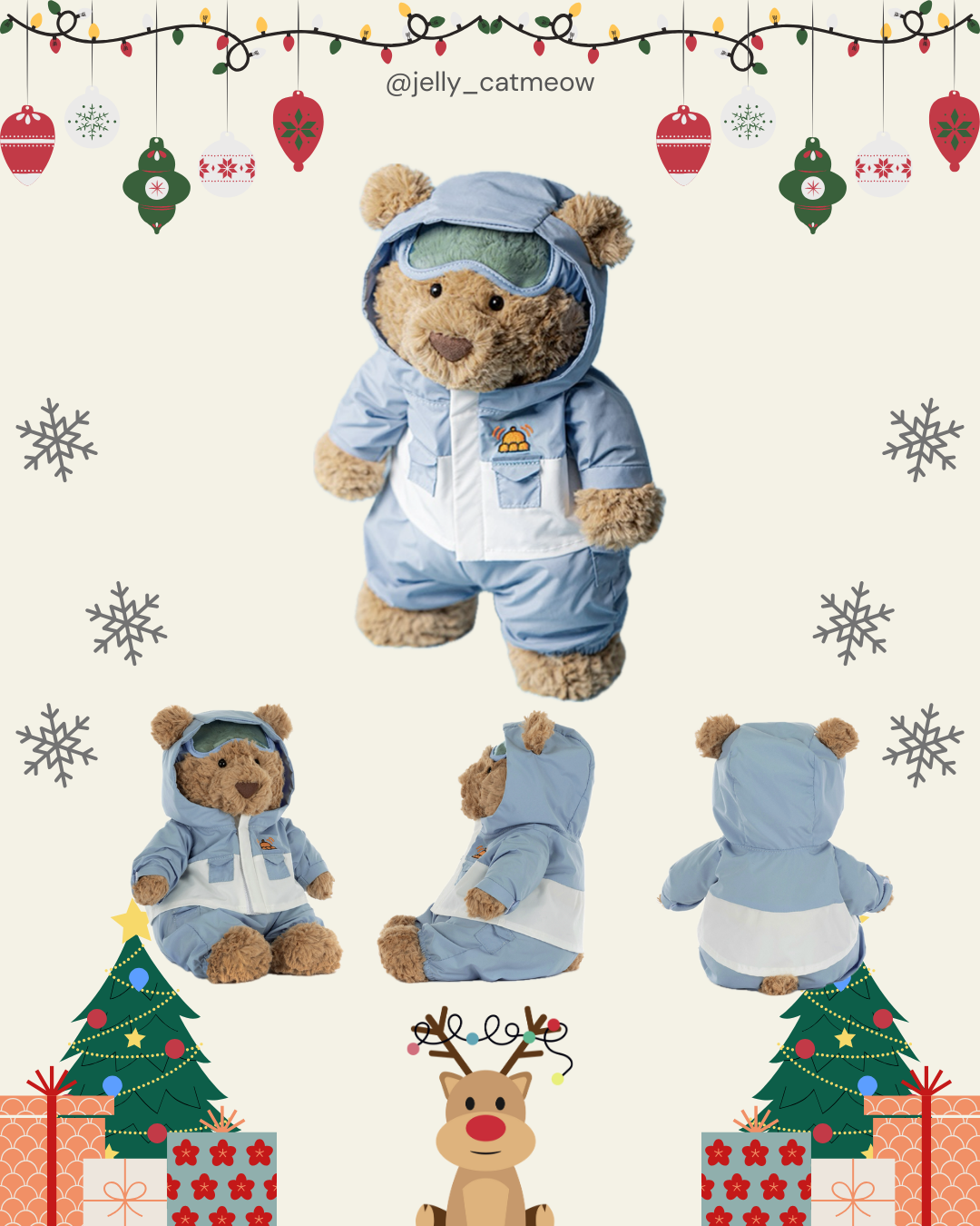 Jellycat 聖誕節系列 🎄 | 邦尼兔｜巴賽羅熊