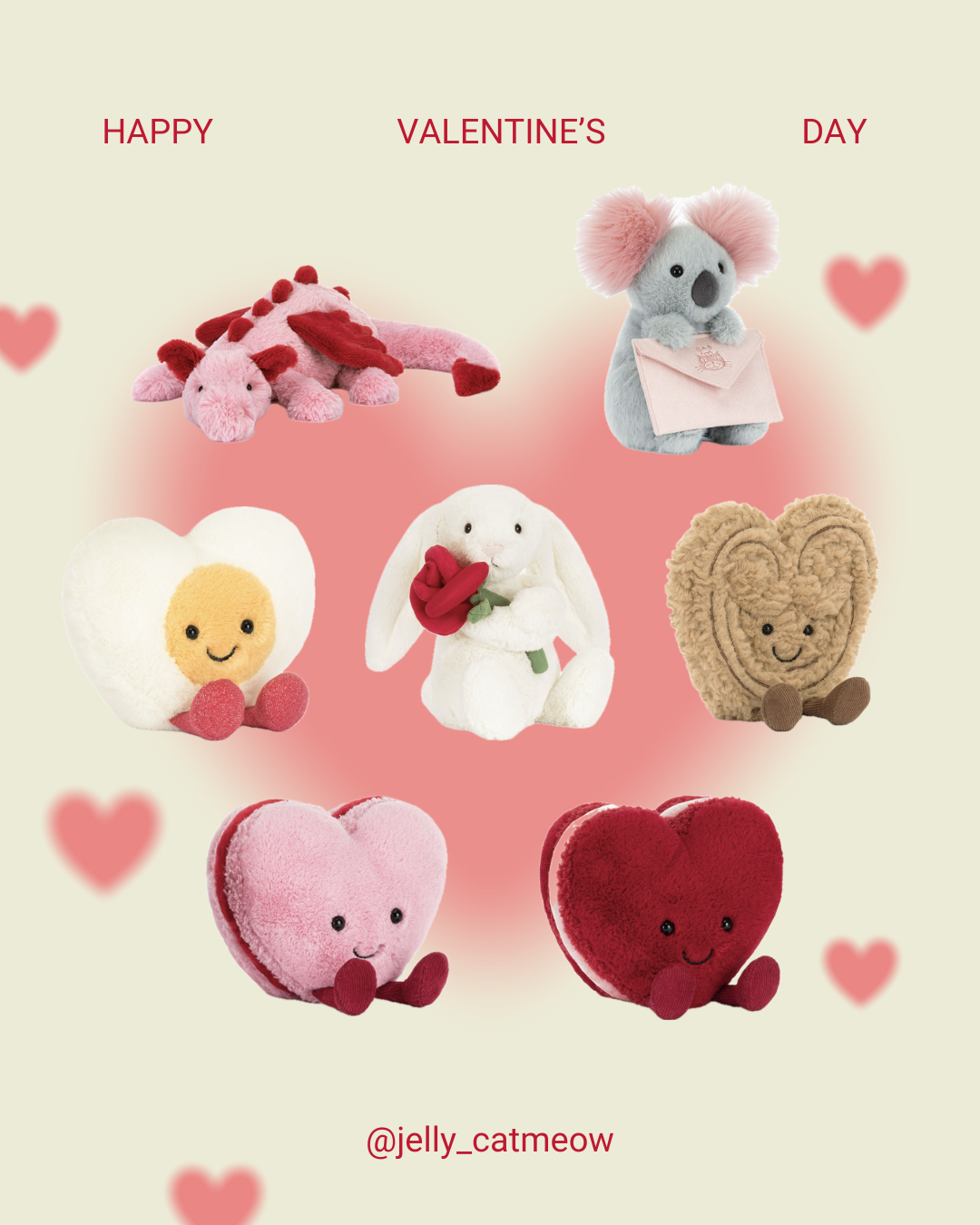 Jellycat 情人節系列 🌹