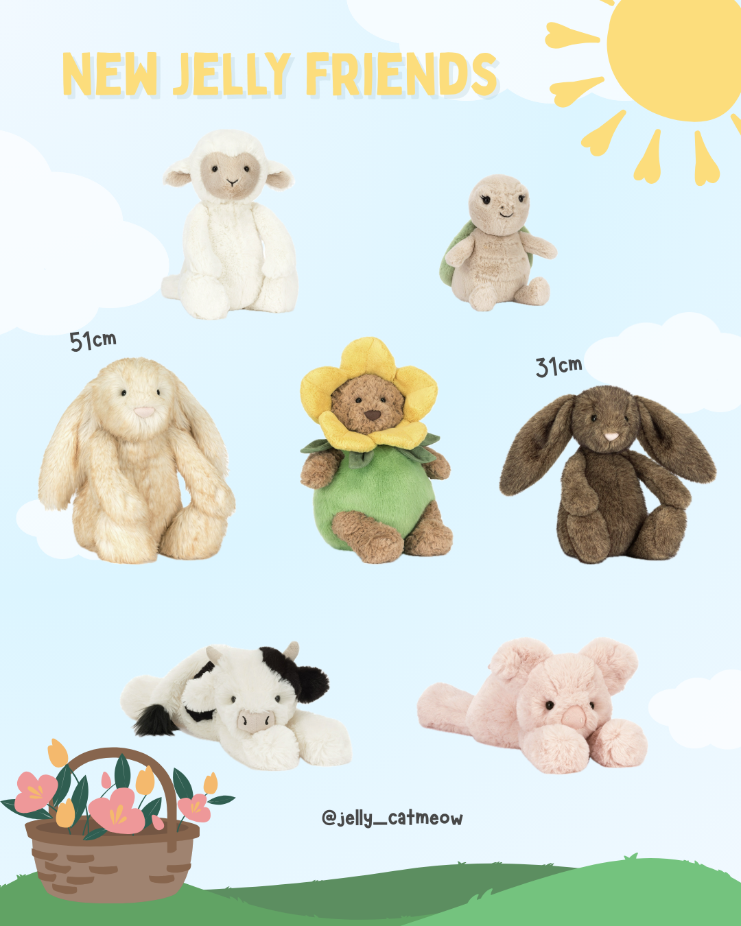 Jellycat 春日系列新品上架🌼