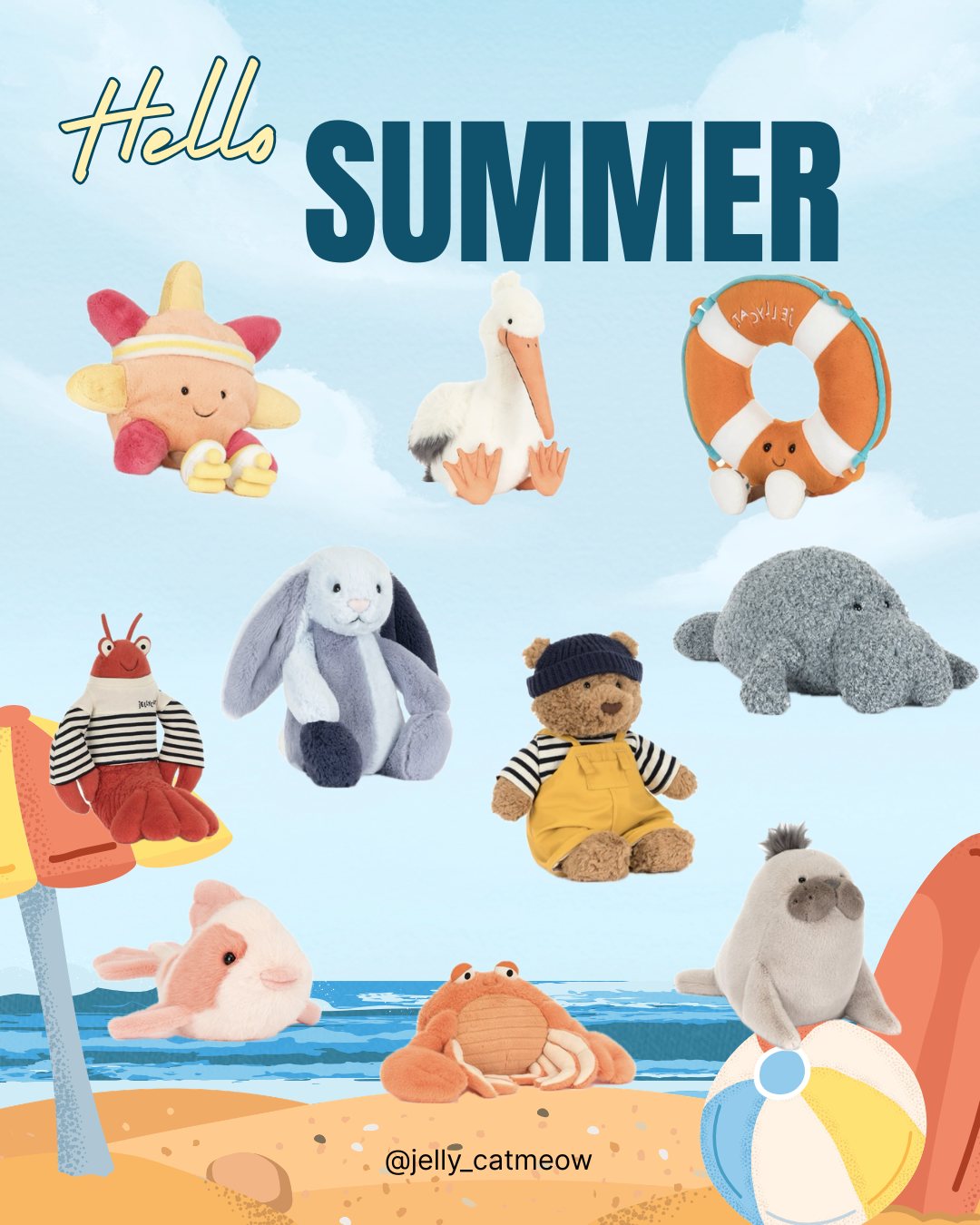 Jellycat 夏季新品