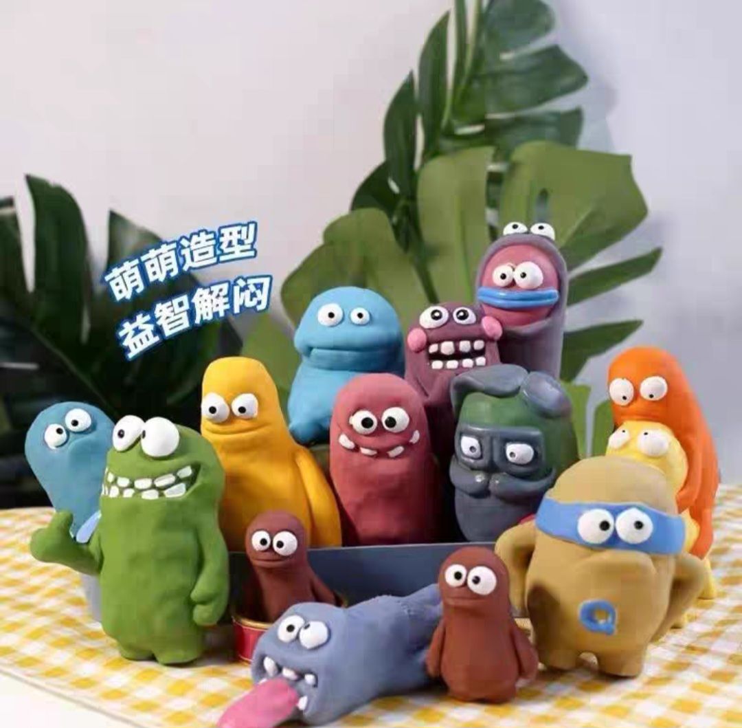 捏陶感乳膠小怪獸