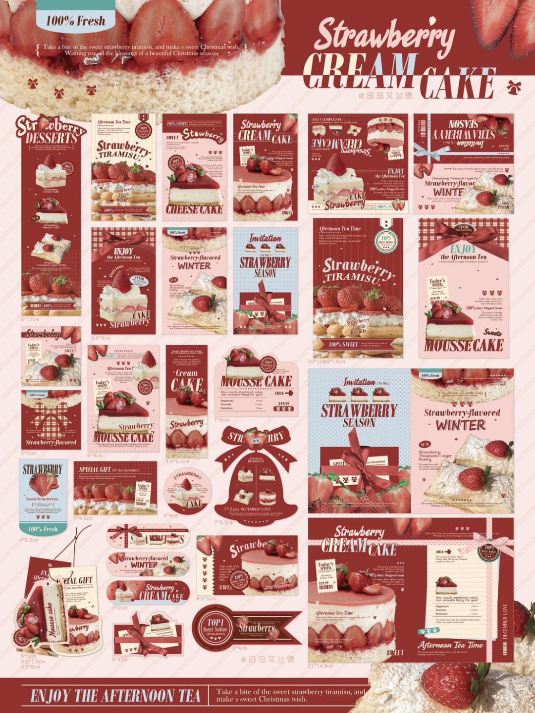 吃一口草莓蛋糕 🍓