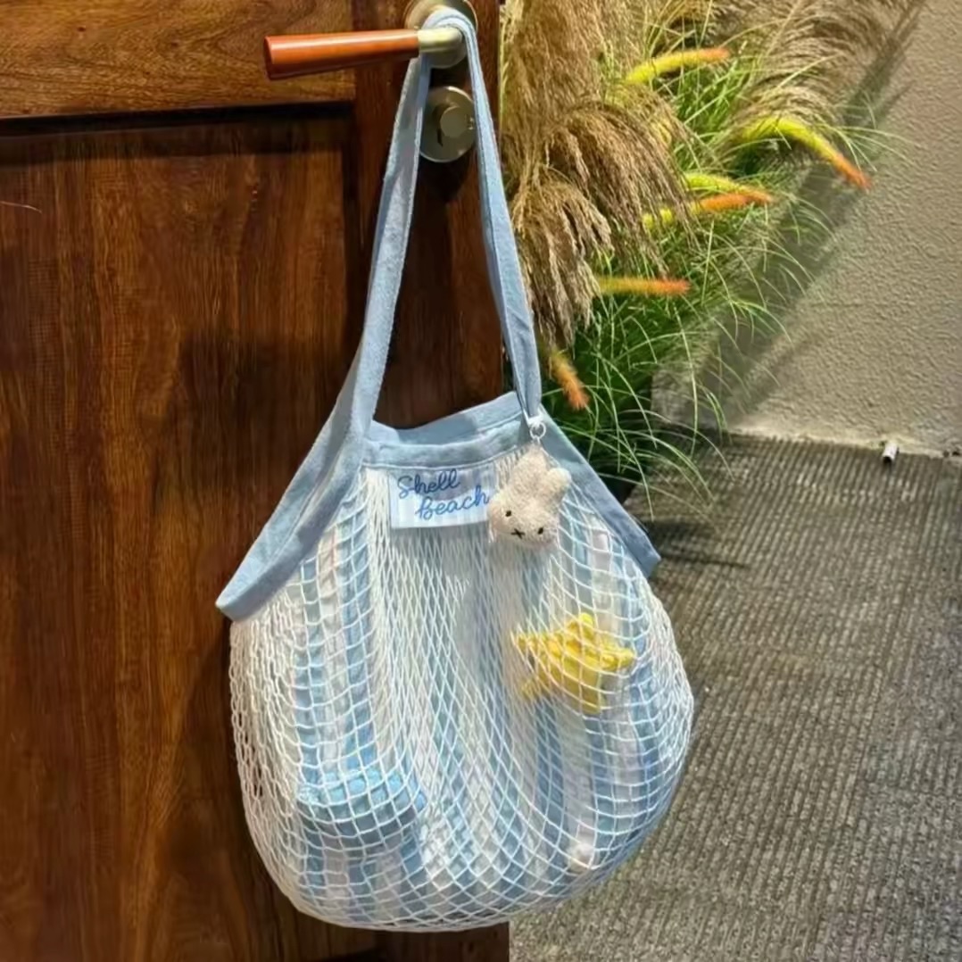 沙灘百搭單肩包（沒有兔子鑰匙圈）
