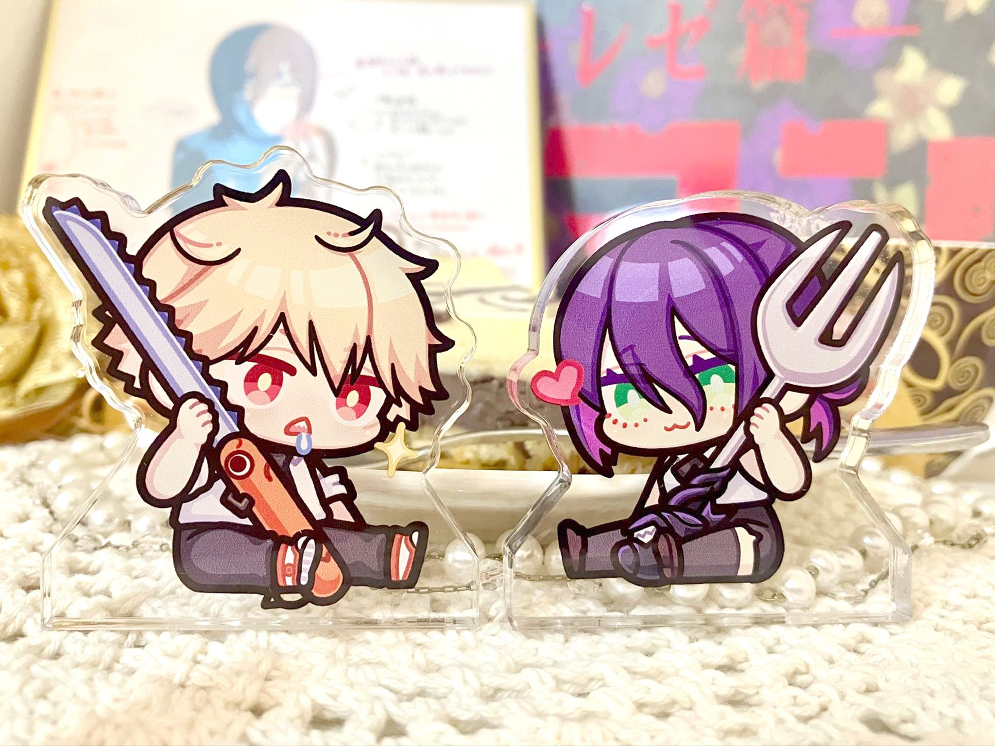 【鏈鋸人】淀治+蕾潔吃吃壓克力飯友