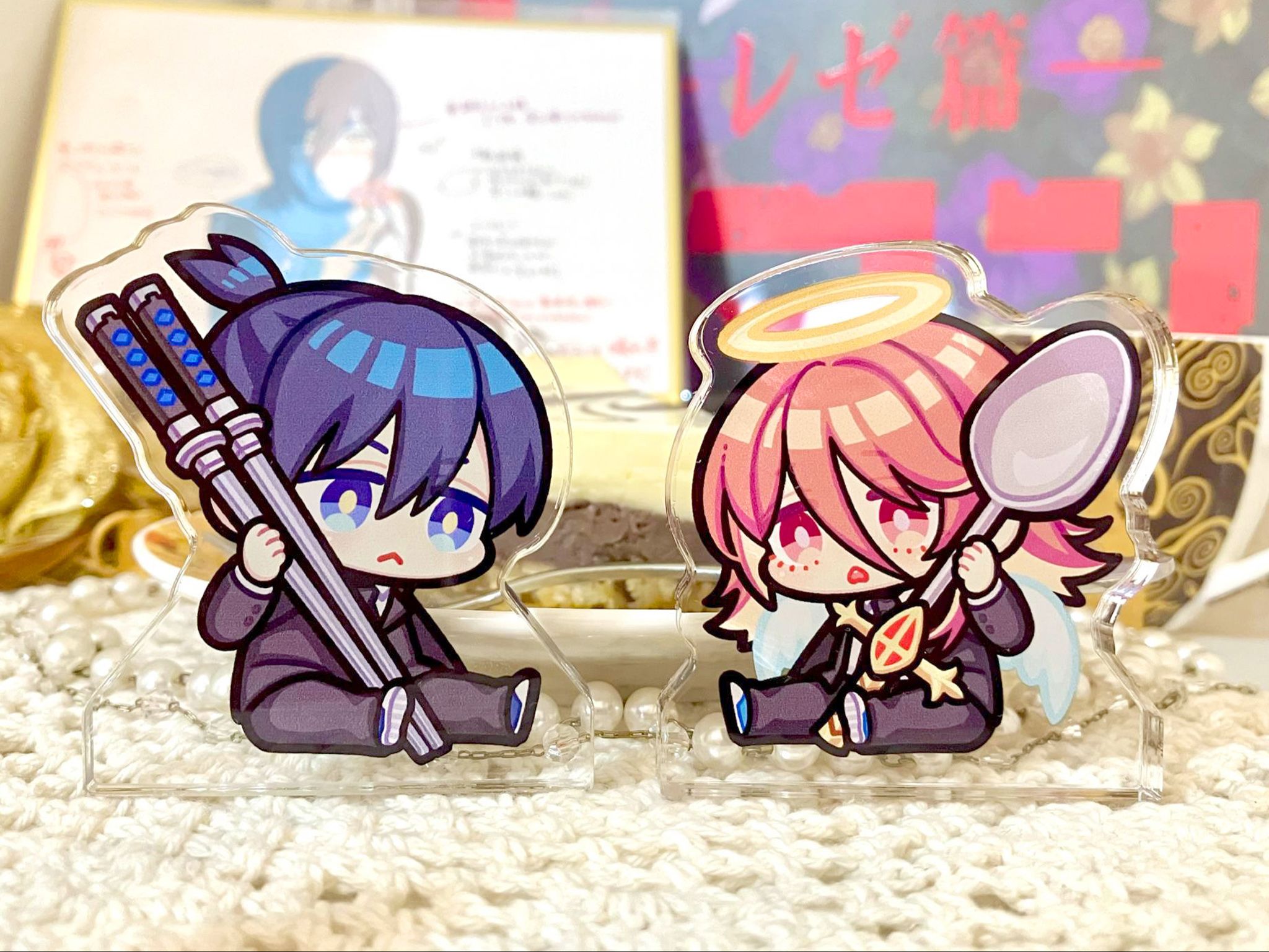 【鏈鋸人】秋君+天使吃吃壓克力飯友