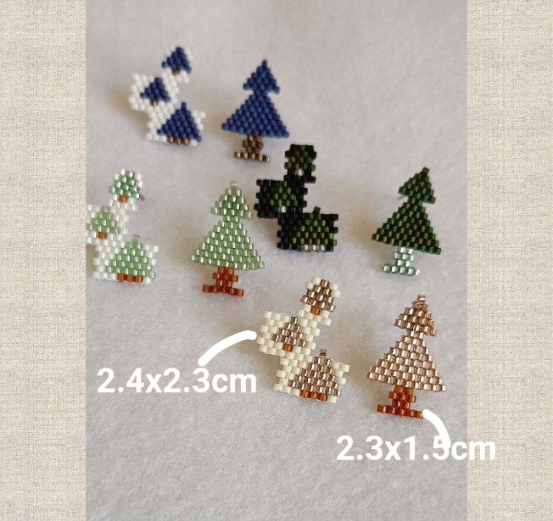 《Tree Form》晨光珠林 手作耳環