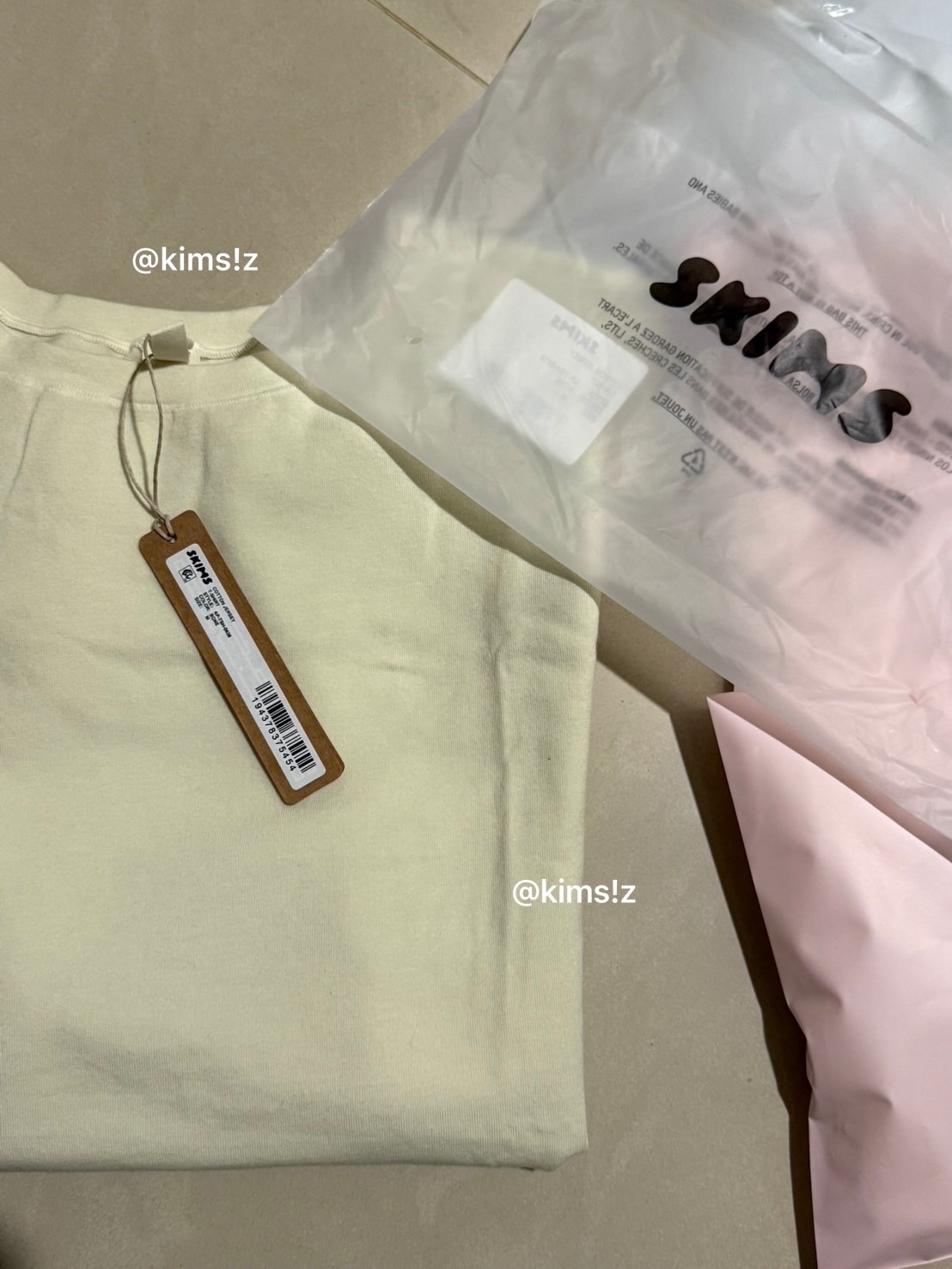 Skims cotton jersey短袖