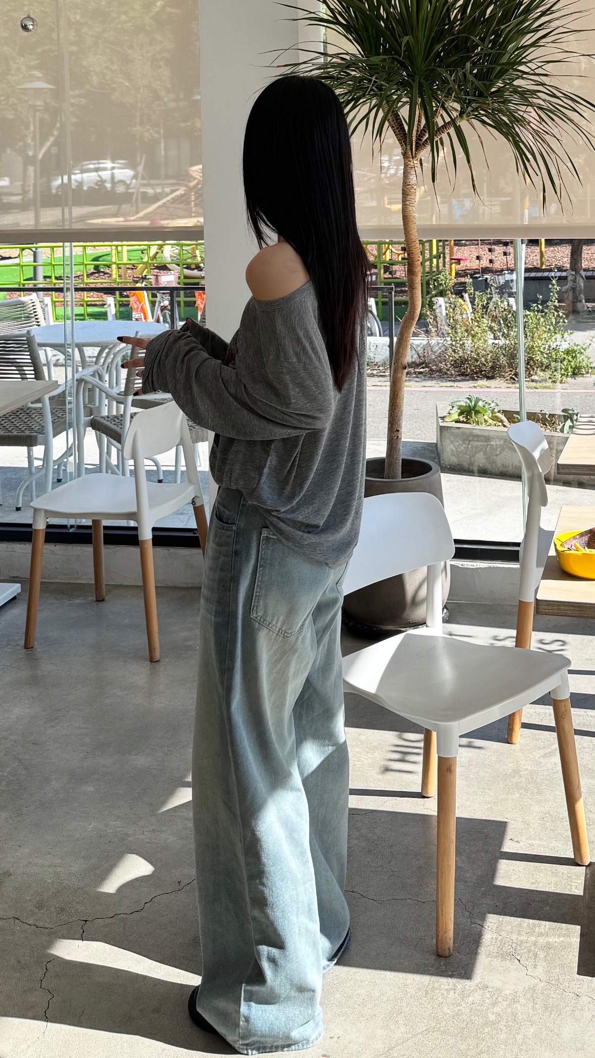 無人能敵的鬆弛感牛仔寬褲😻