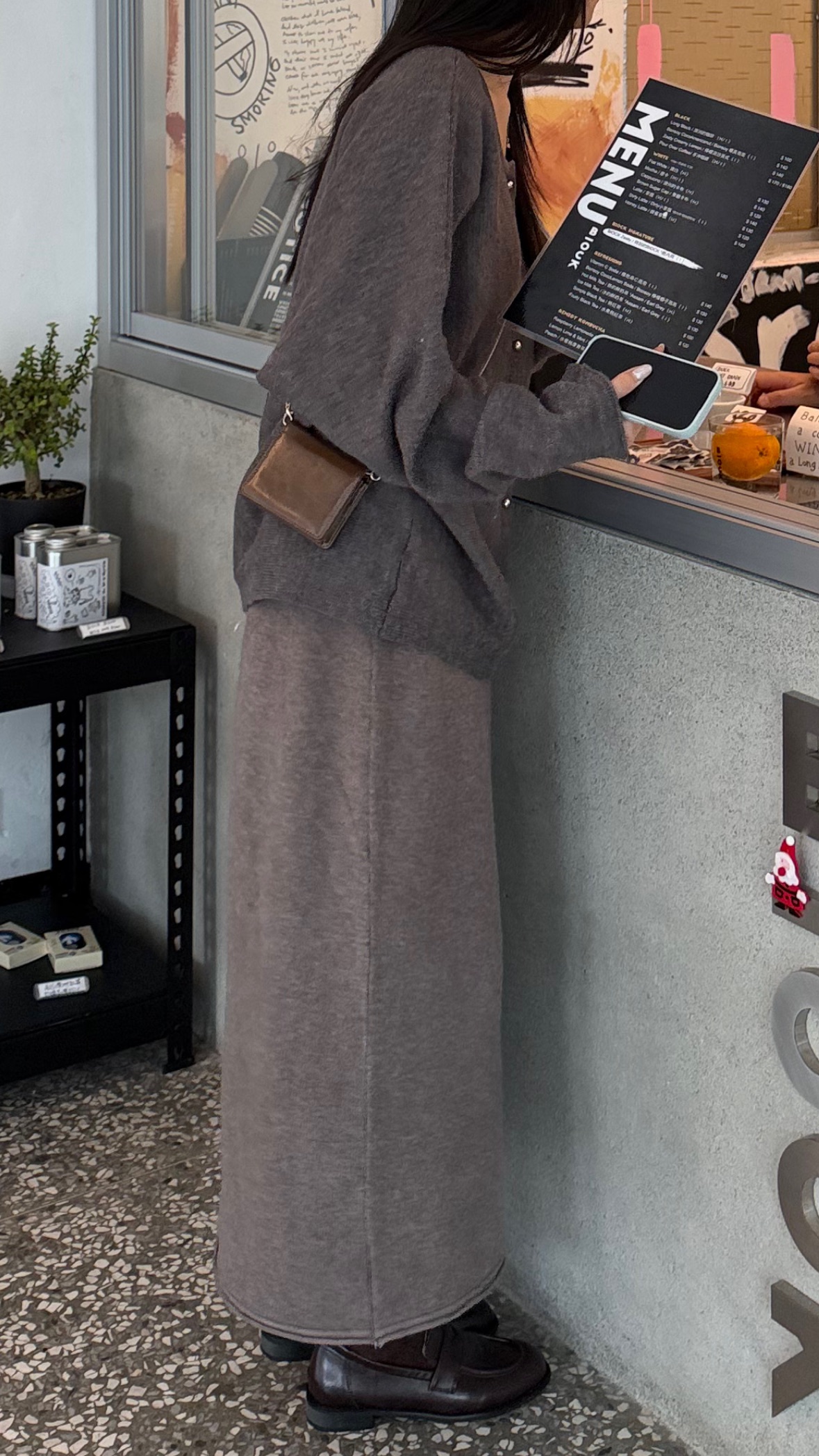 女神氣質款！柔軟針織長裙