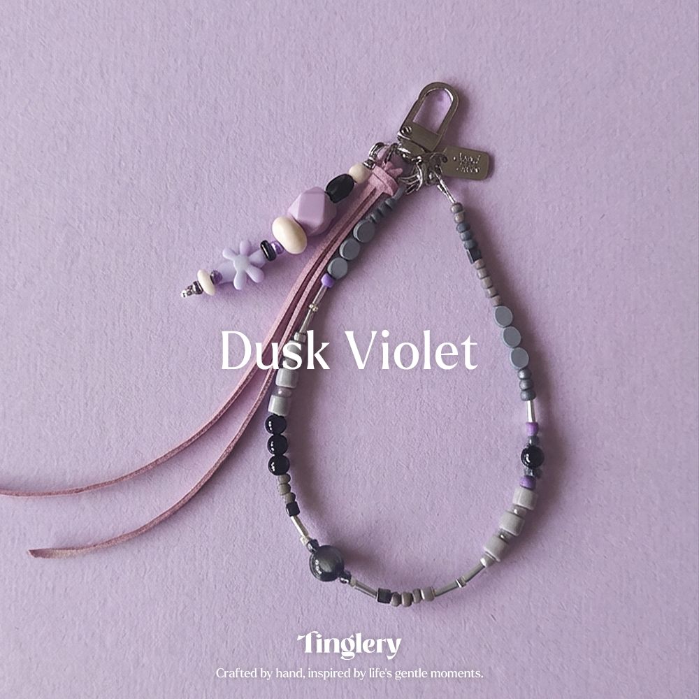 暮紫Dusk Violet 手機鍊 I 配件飾品 I 可客製