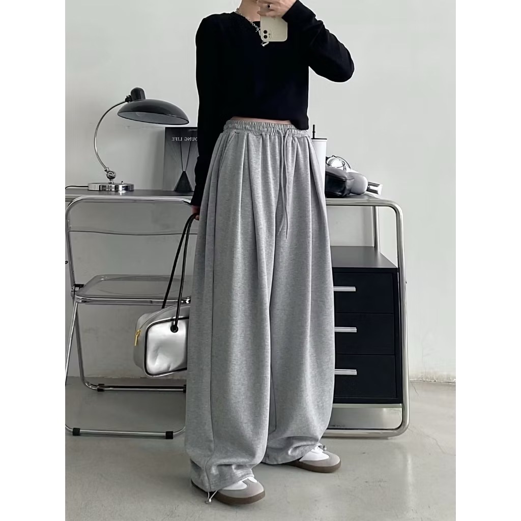 𝐌𝐞𝐫𝐚𝐤𝐢 日系重磅闊腿棉褲