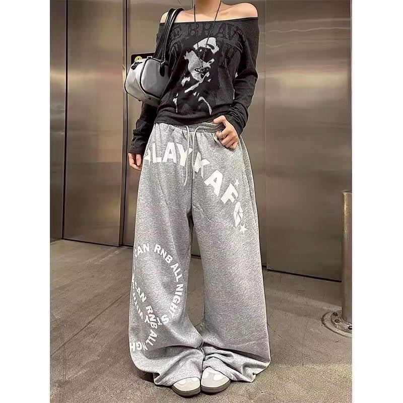 𝐌𝐞𝐫𝐚𝐤𝐢 美式字母 抽繩運動 衛褲