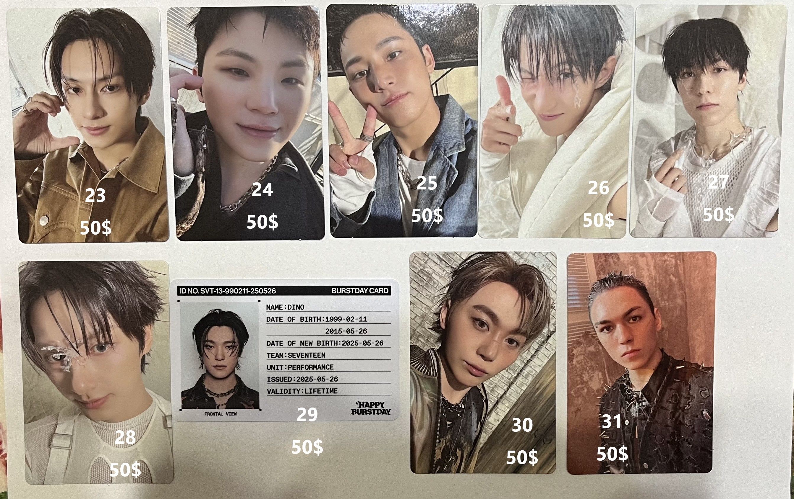 Seventeen 小卡（23-31）