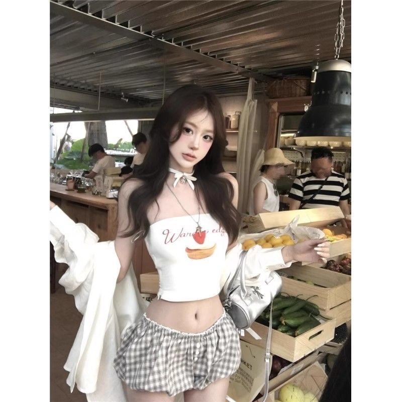 純慾甜辣風抹胸背心（帶胸墊）