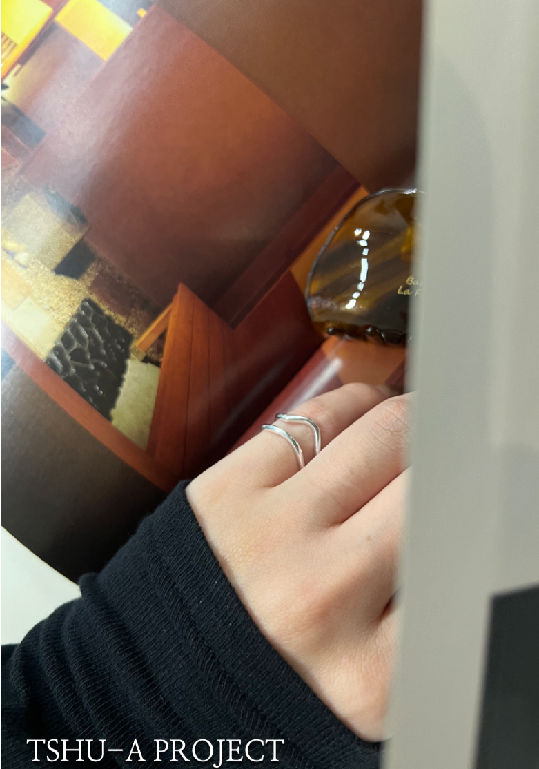 【現貨】就是經典款｜925純銀雙層波浪尾戒開口戒指 可調戒指 設計款 TSHU-A PROJECT|蔡計畫 韓國飾品