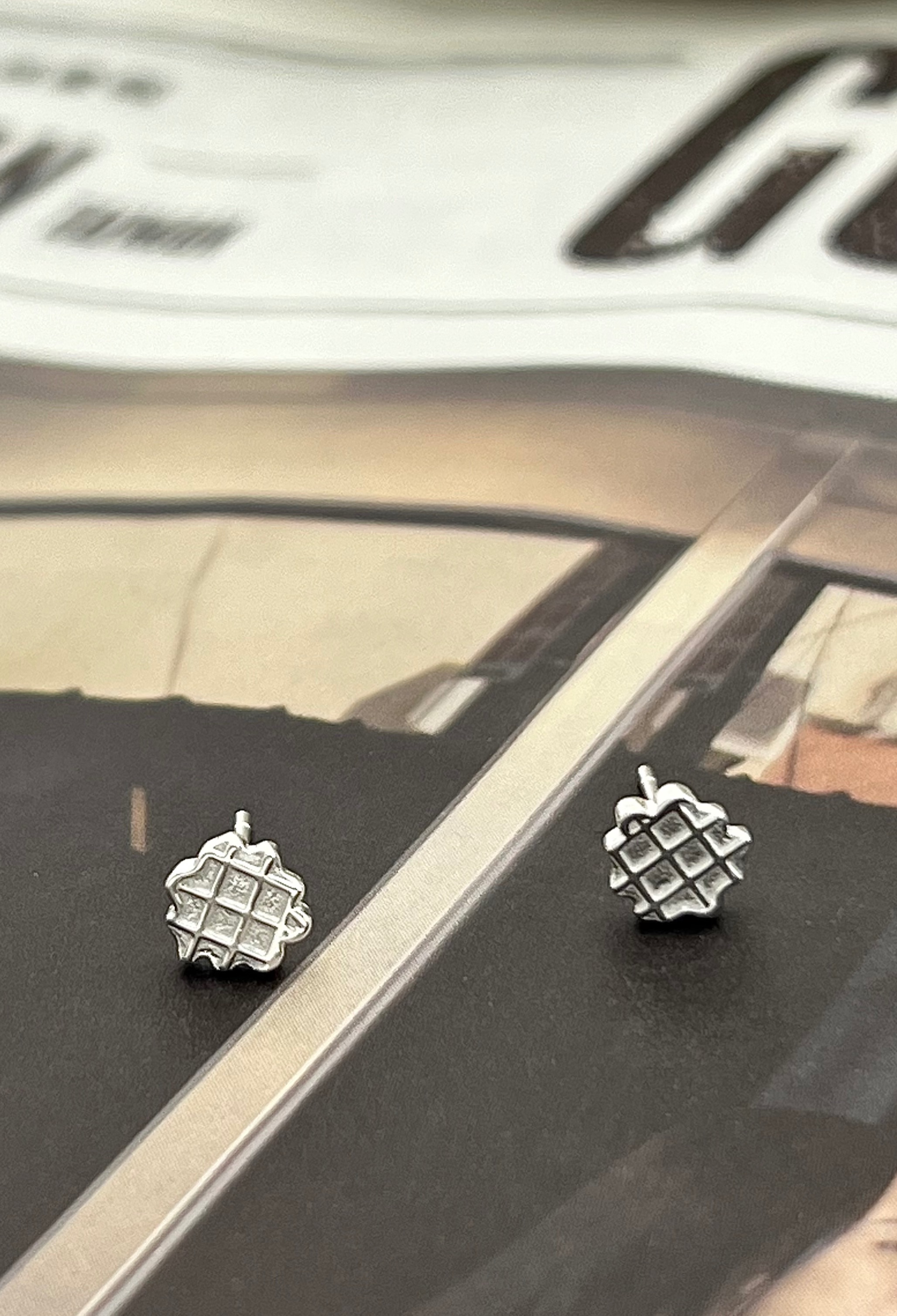 925純銀小鬆餅耳針耳環 日常耳環 甜點 TSHU-A PROJECT  |蔡計畫 韓國飾品