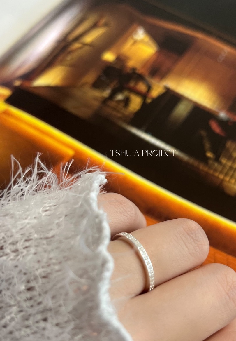 2mm質感滿圈排鑽！925純銀閃耀排鑽滿圈戒指線戒輕奢 TSHU-A PROJECT  |蔡計畫 韓國飾品