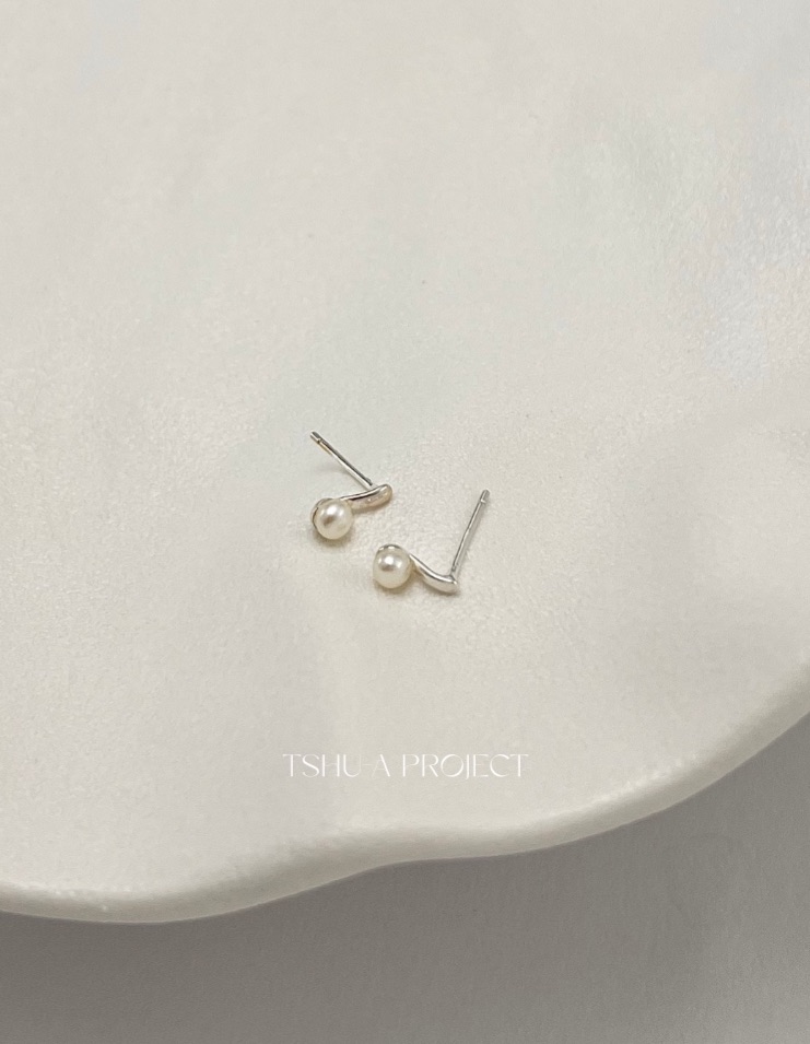 【現貨】月華・珍珠｜正韓925純銀墜珠耳針耳環 珍珠耳環TSHU-A PROJECT |蔡計畫 韓國飾品