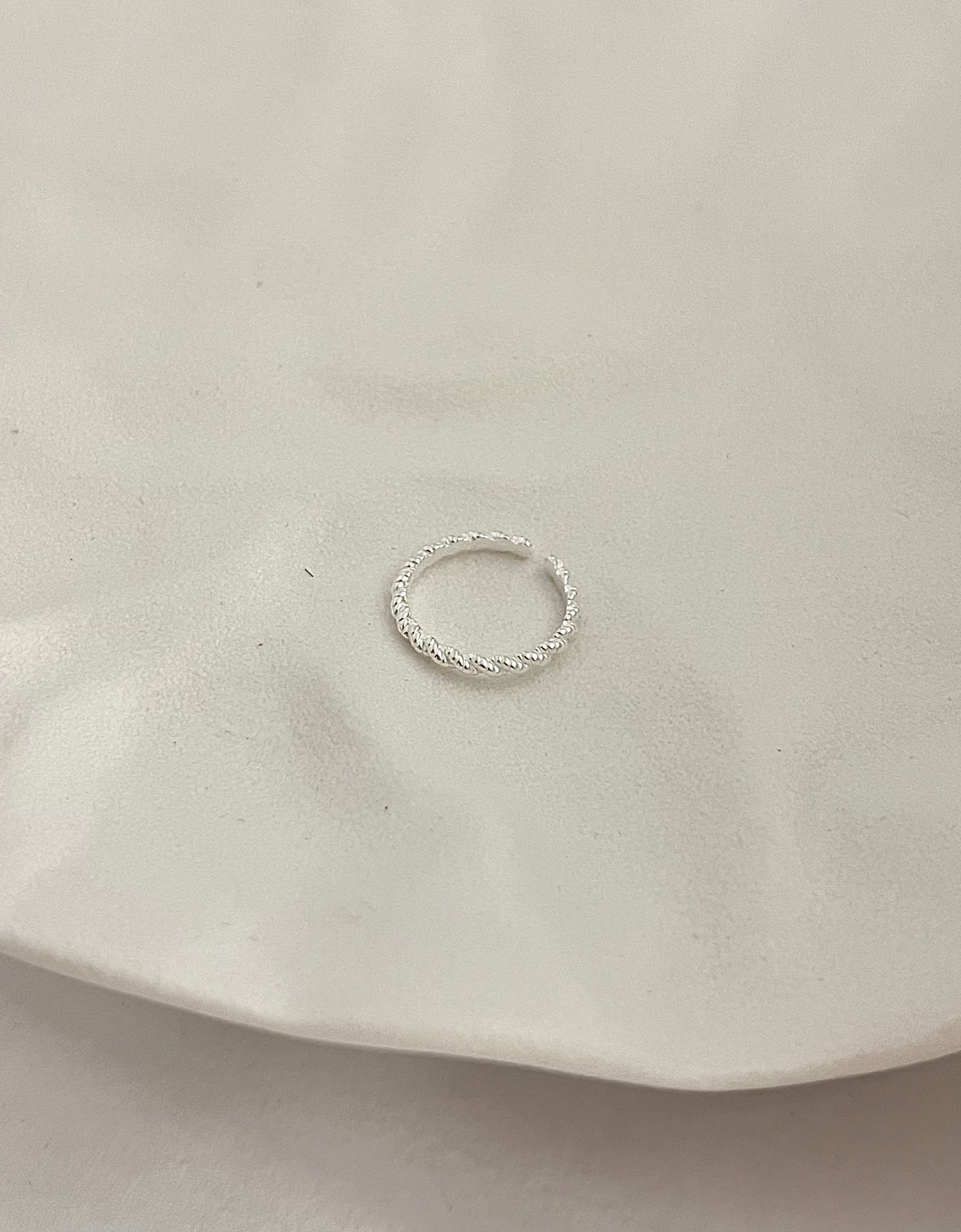 【現貨】繞銀｜正韓925純銀麻花捲繞開口戒指 可調戒指 活戒TSHU-A PROJECT | 蔡計畫 韓國飾品