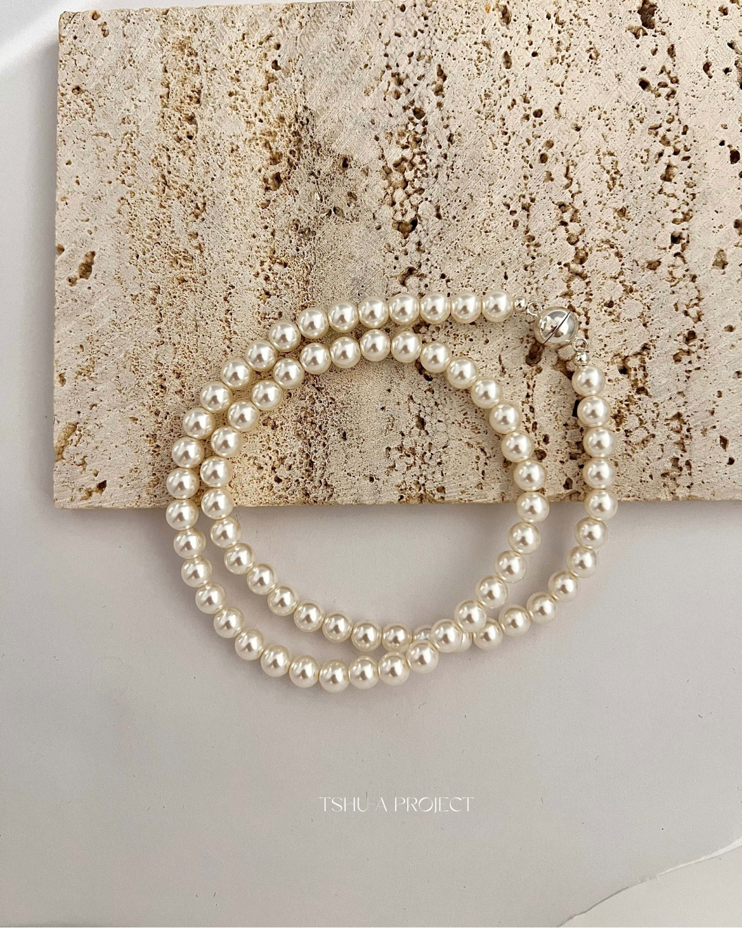 餘日｜正韓珍珠磁吸項鍊 珍珠項鍊 TSHU-A PROJECT 蔡計畫 韓國飾品