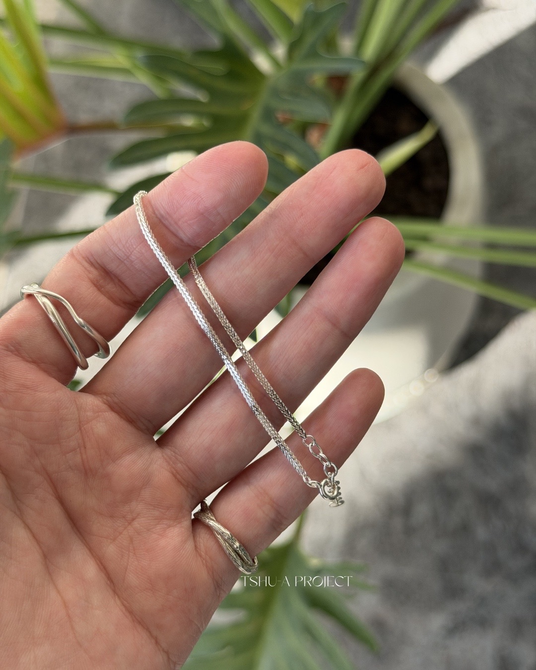 編序｜正韓925純銀簡約設計編織手鍊 手鏈 TSHU-A PROJECT 蔡計畫 韓國飾品