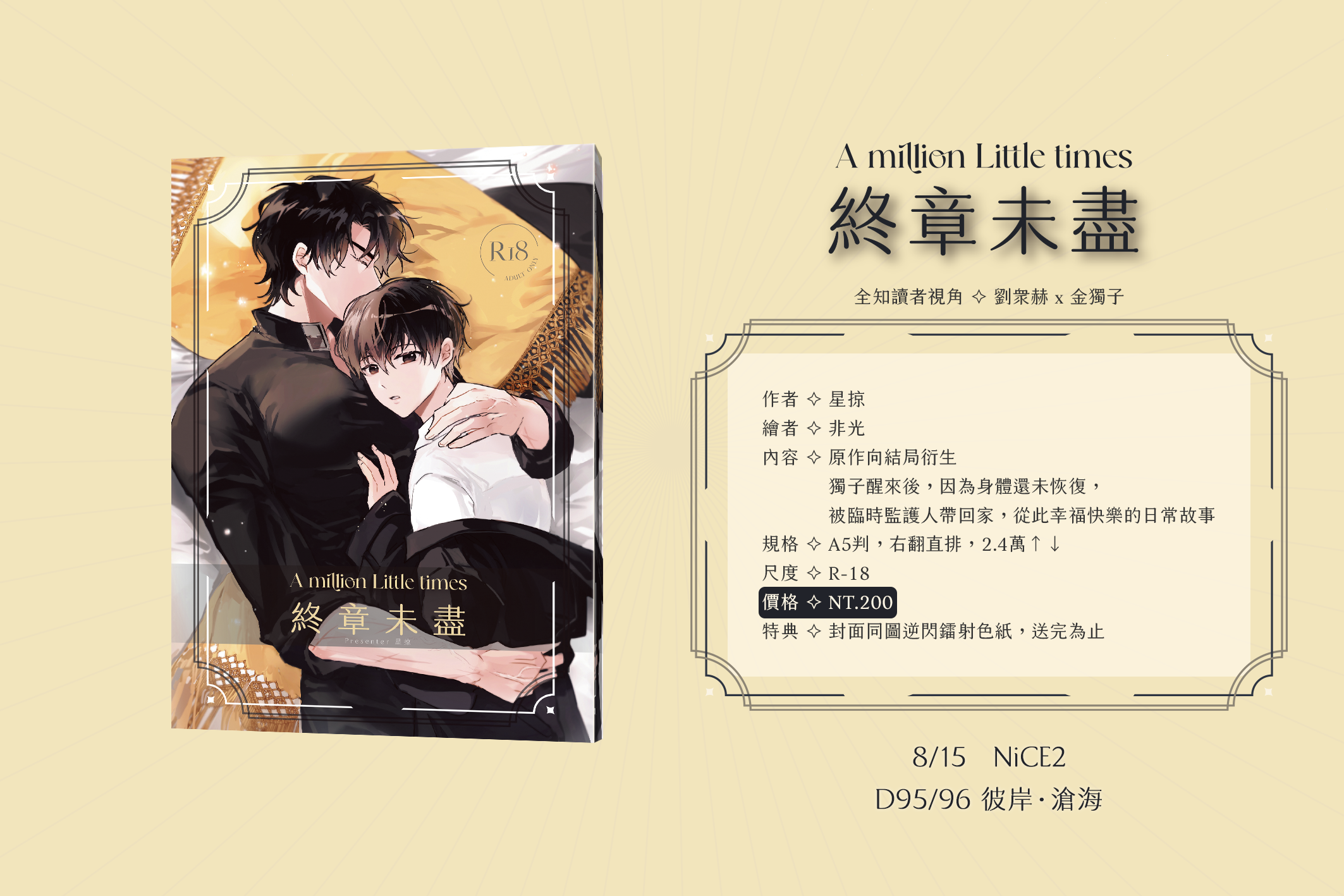 【衆獨】新刊：《A million little times》終章未盡