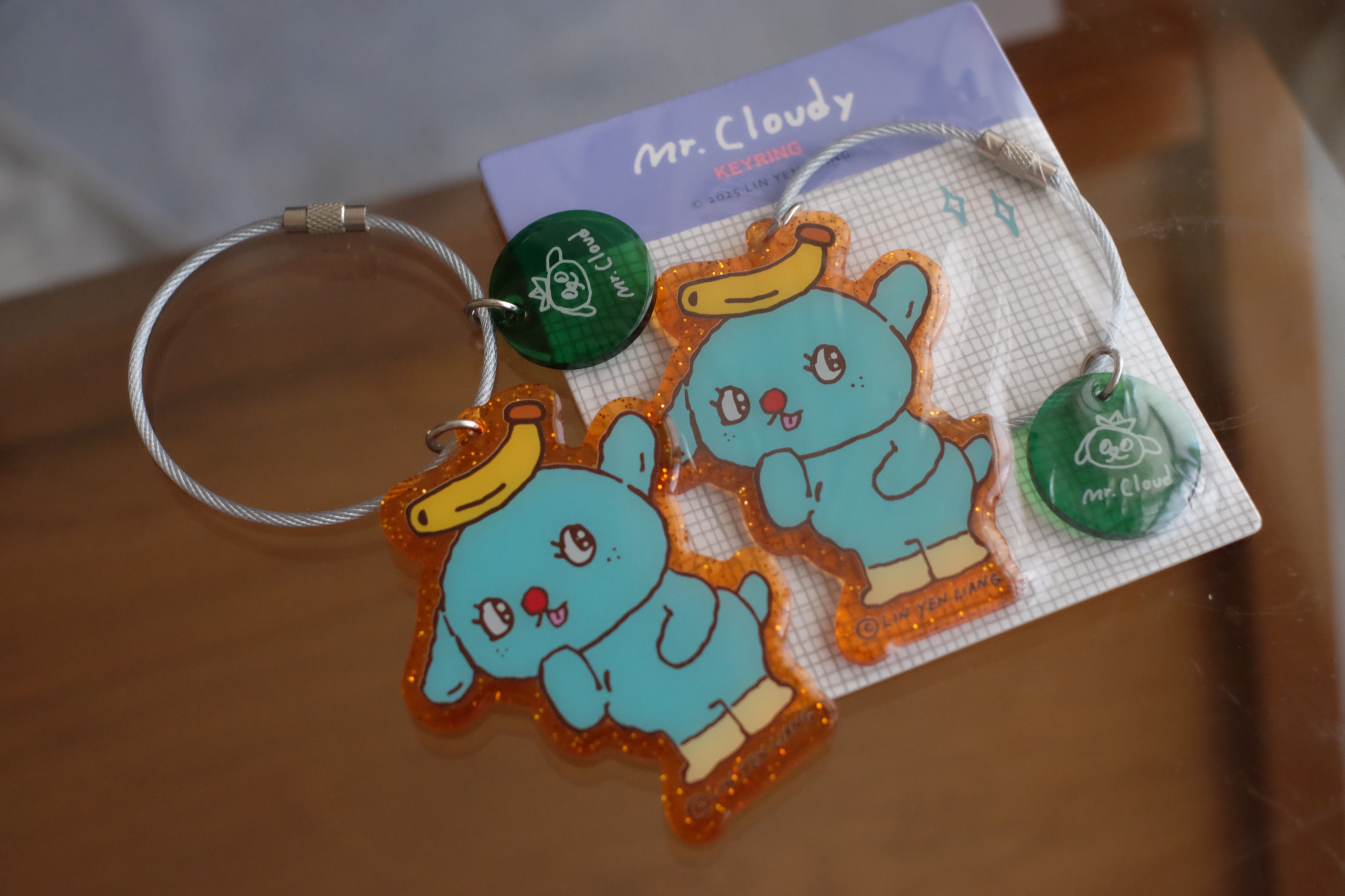 Cloudy 夢想犬壓克力滴膠吊飾 鑰匙圈