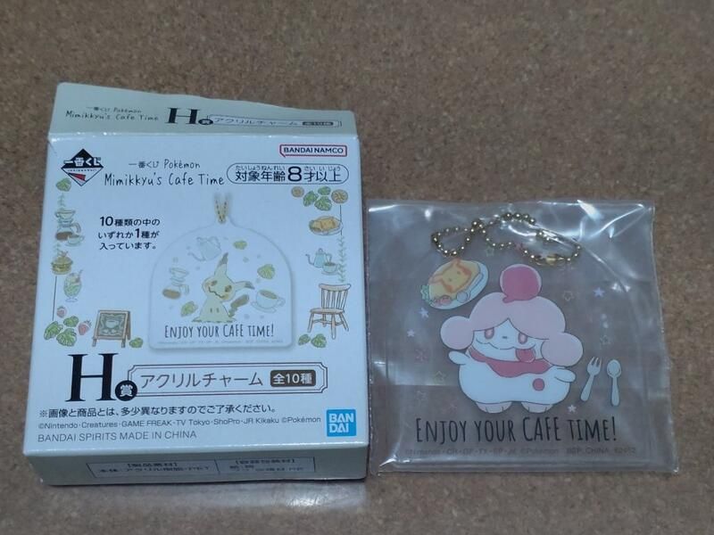 [二手全新]胖甜妮_壓克力吊飾_一番賞PokemonMimikkyu’sCafeTime