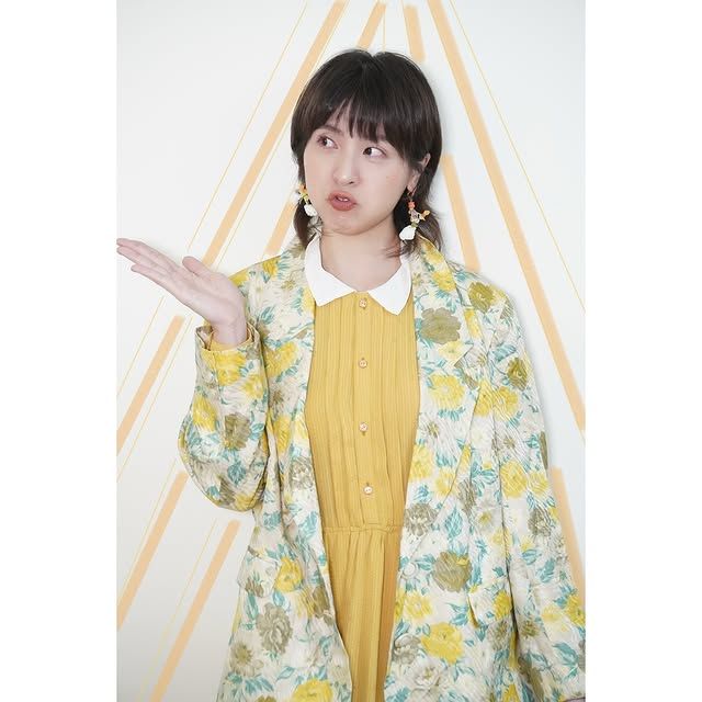 緞面蒲公英花開西裝外套