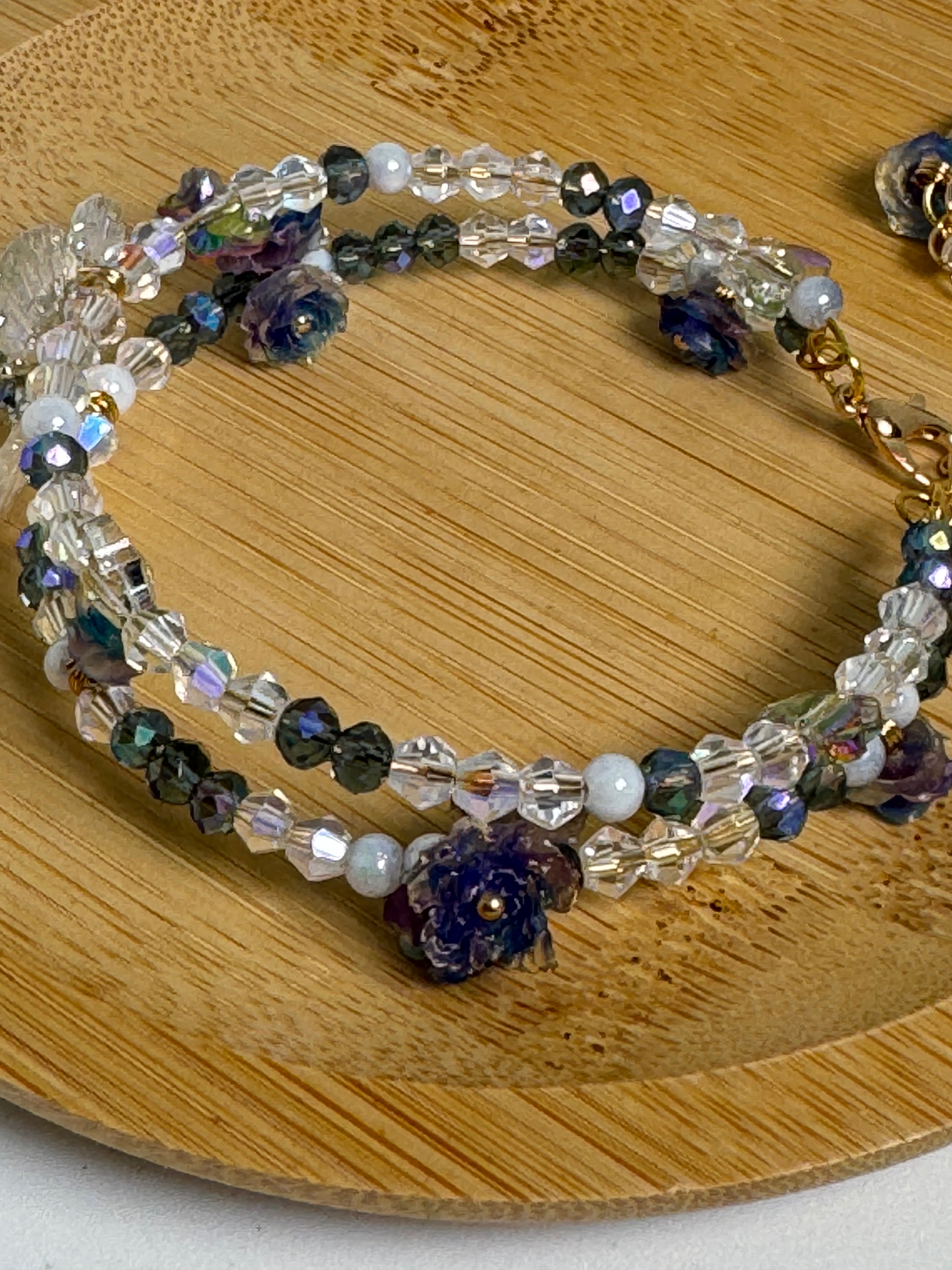 樹脂雕花手鍊～夜光雕花QA03串珠手鍊