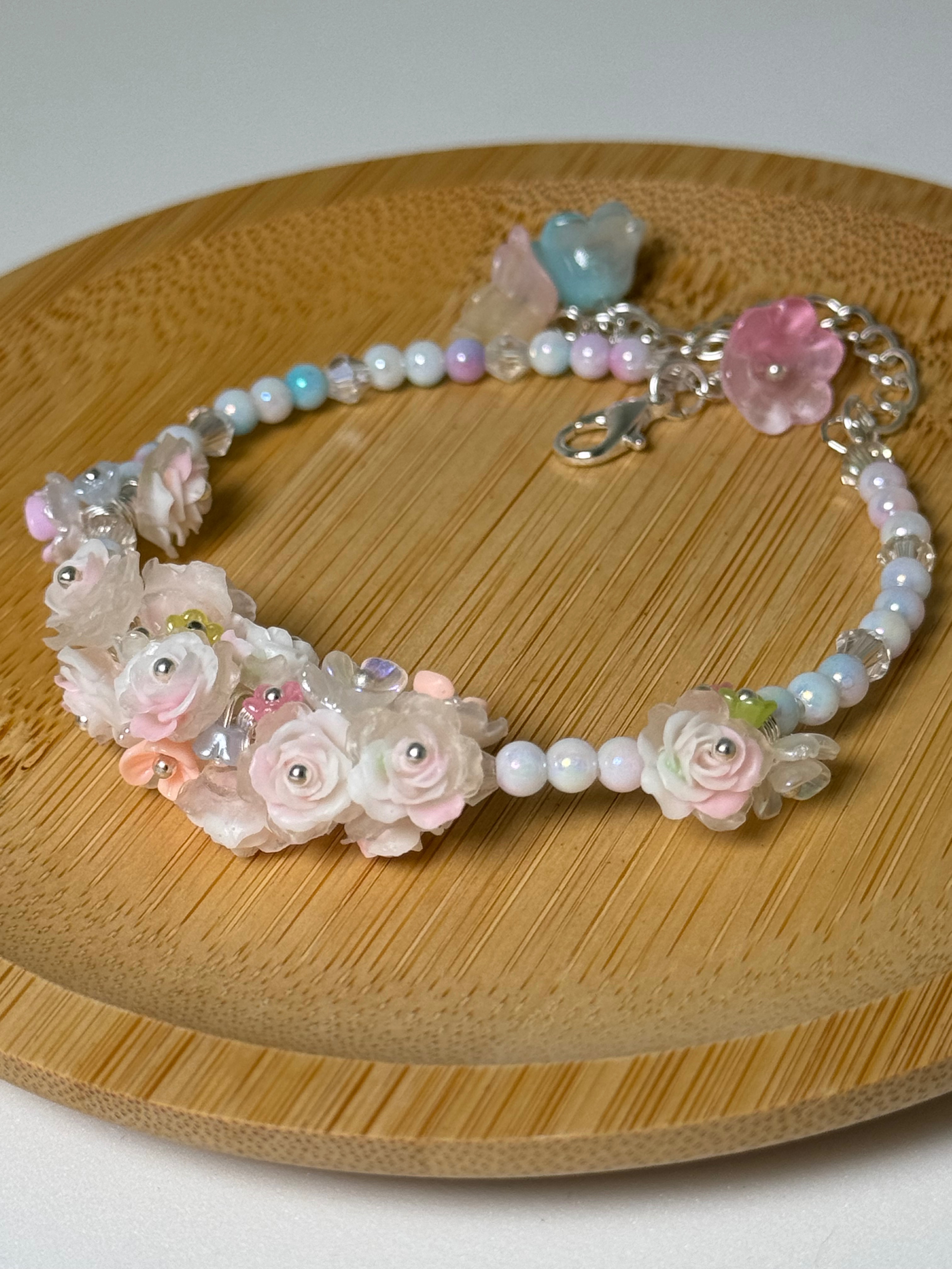 樹脂雕花手鍊～夜光雕花 QA02 串珠手鍊