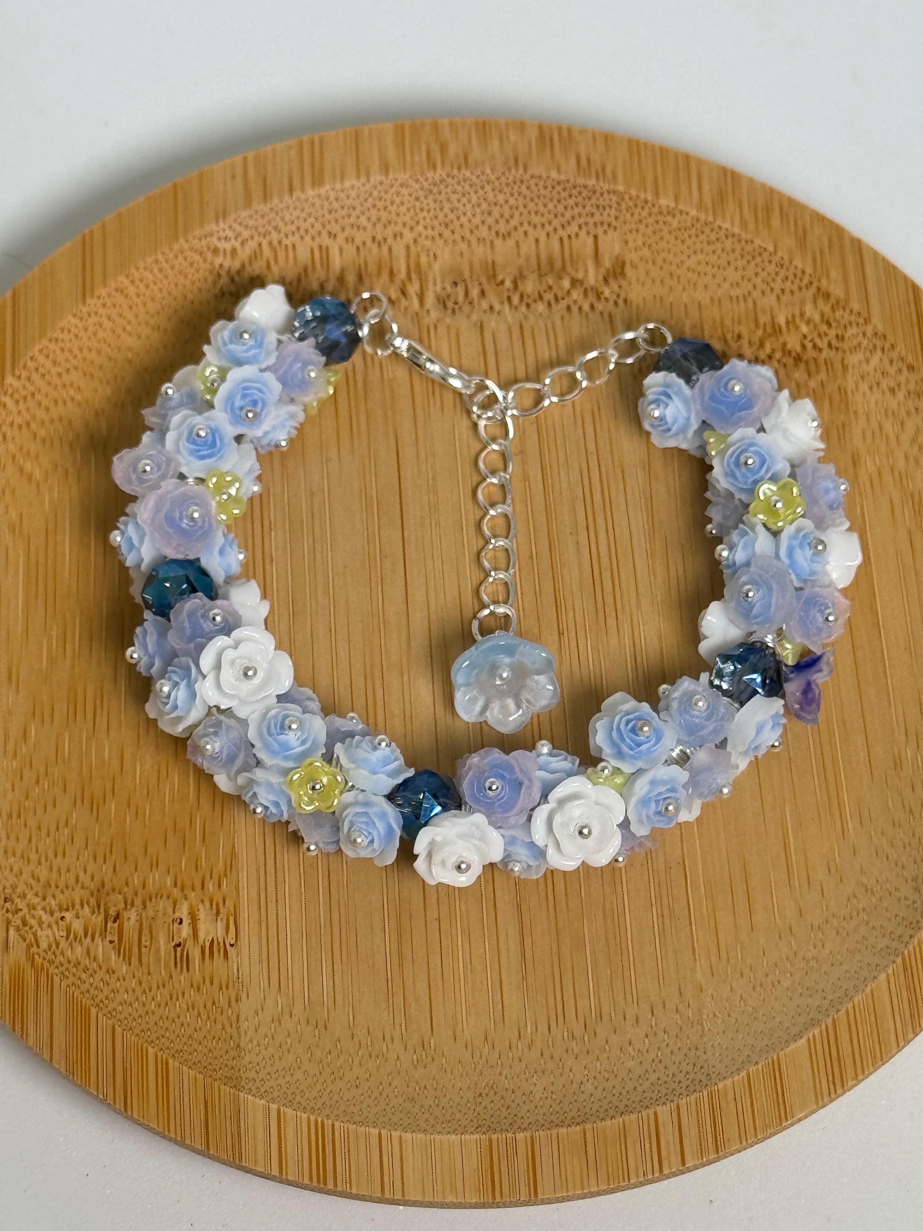 樹脂雕花手鍊～夜光雕花 QA09  串珠手鍊