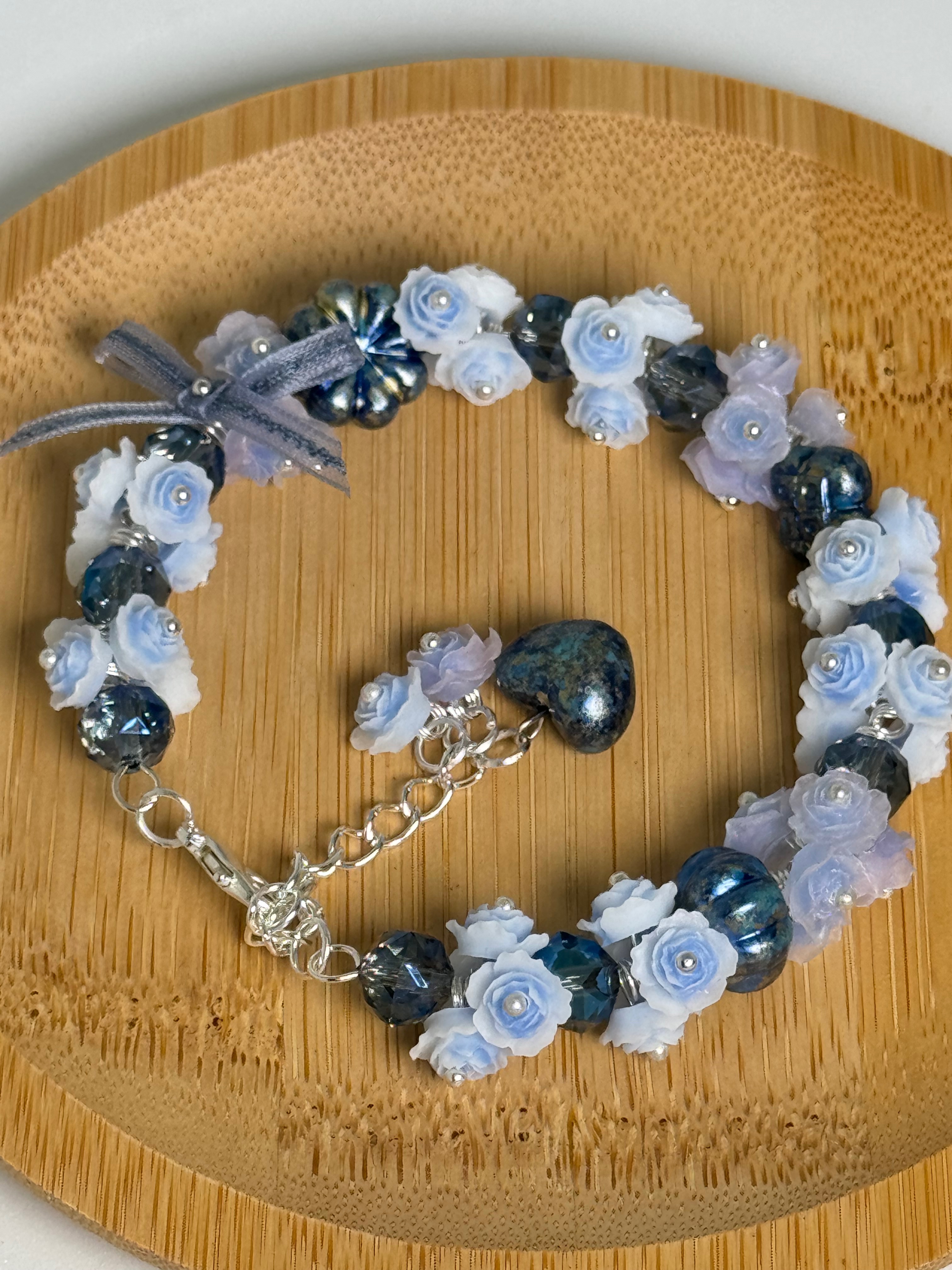 樹脂雕花手鍊～夜光雕花QA15 串珠手鍊