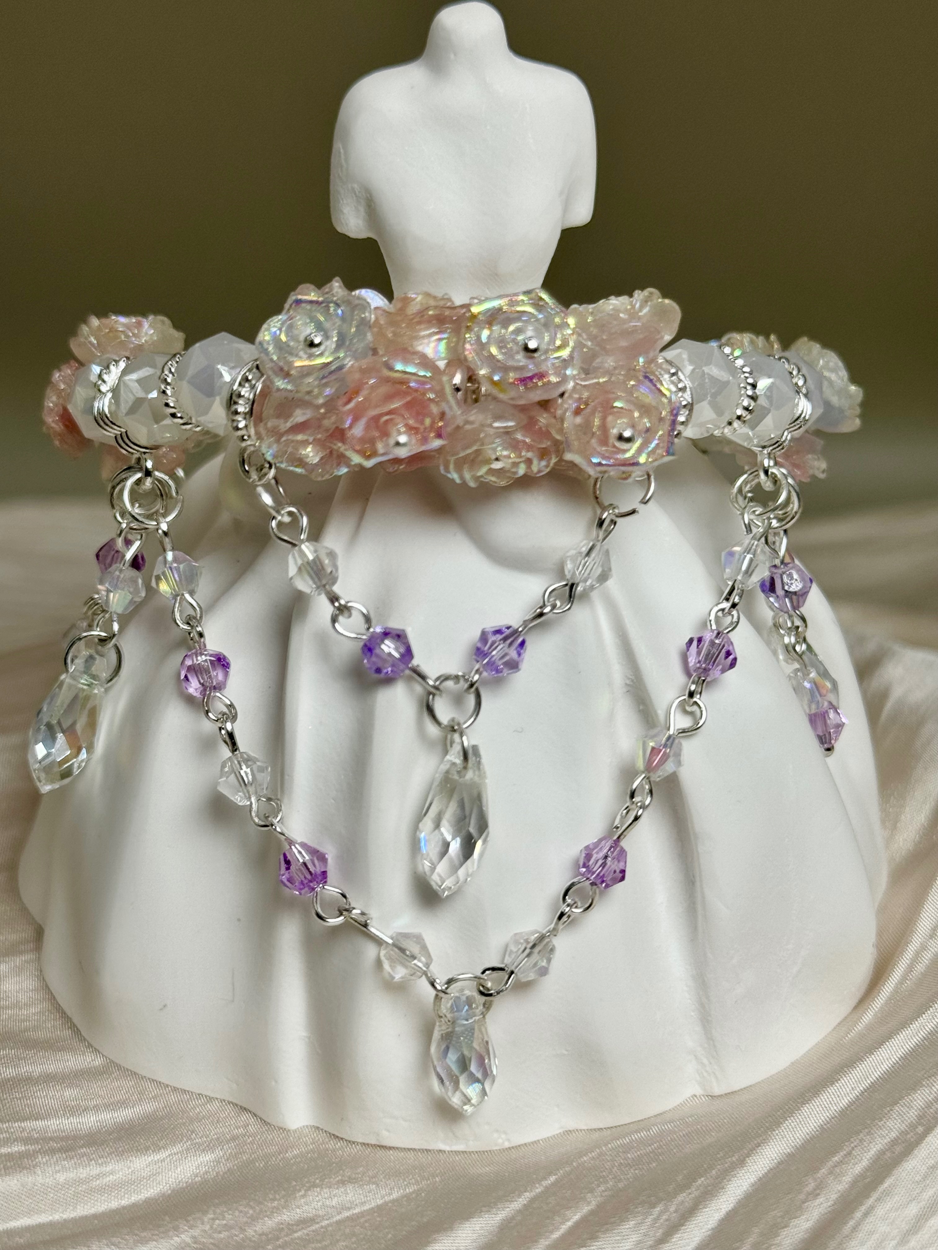 光變！樹脂雕花手鍊～夜光雕花 QA29 串珠手鍊