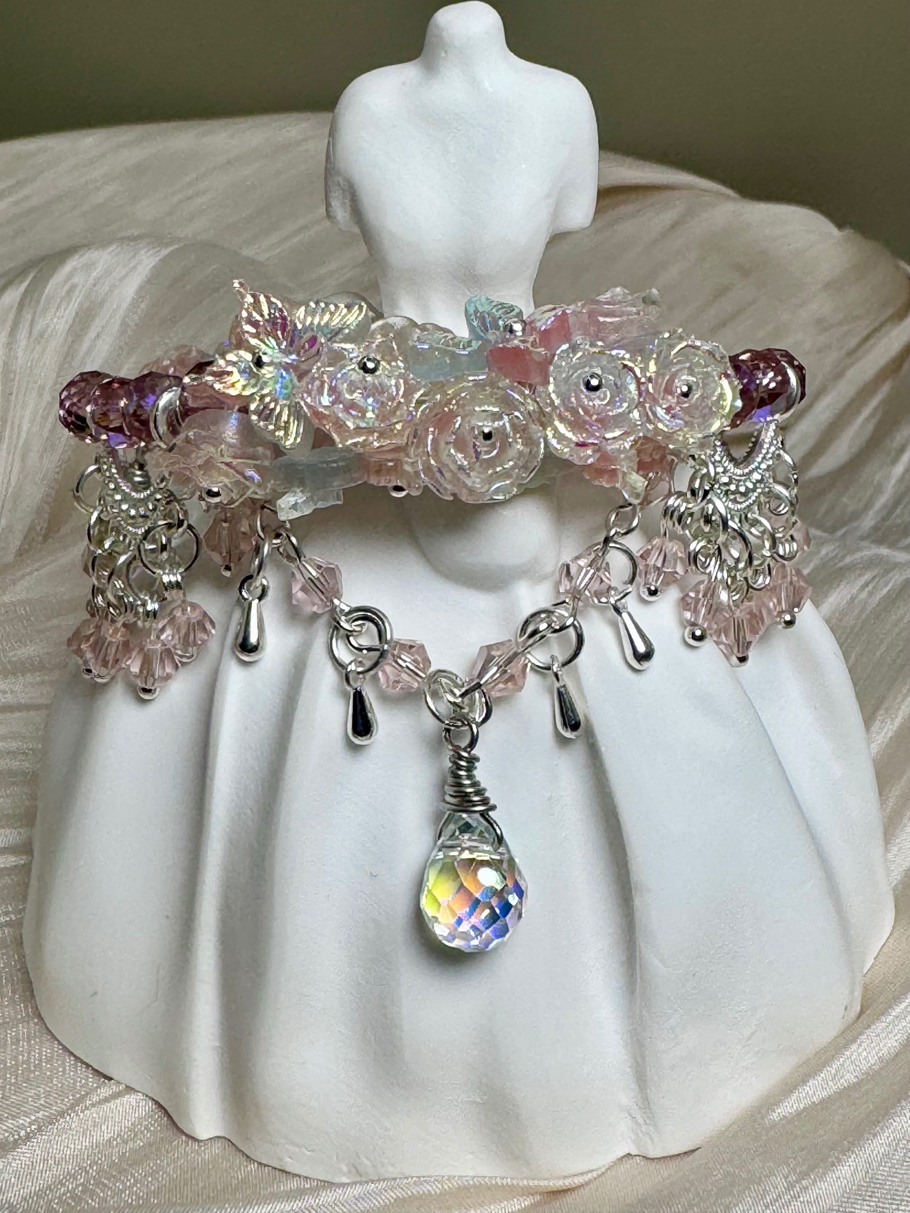 光變！樹脂雕花手鍊～夜光雕花 QA30 串珠手鍊