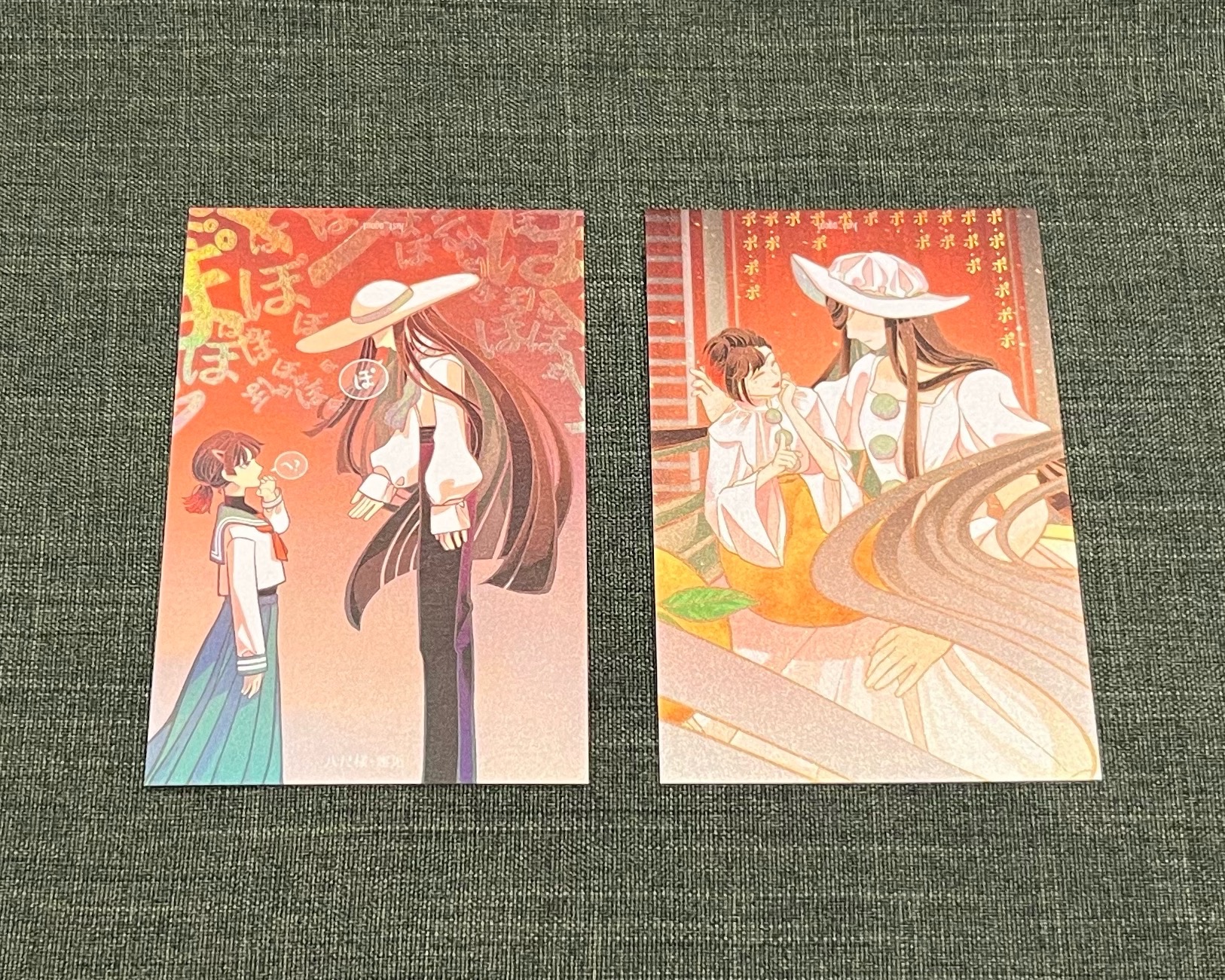 《八尺様》系列 A7單面燙色小卡