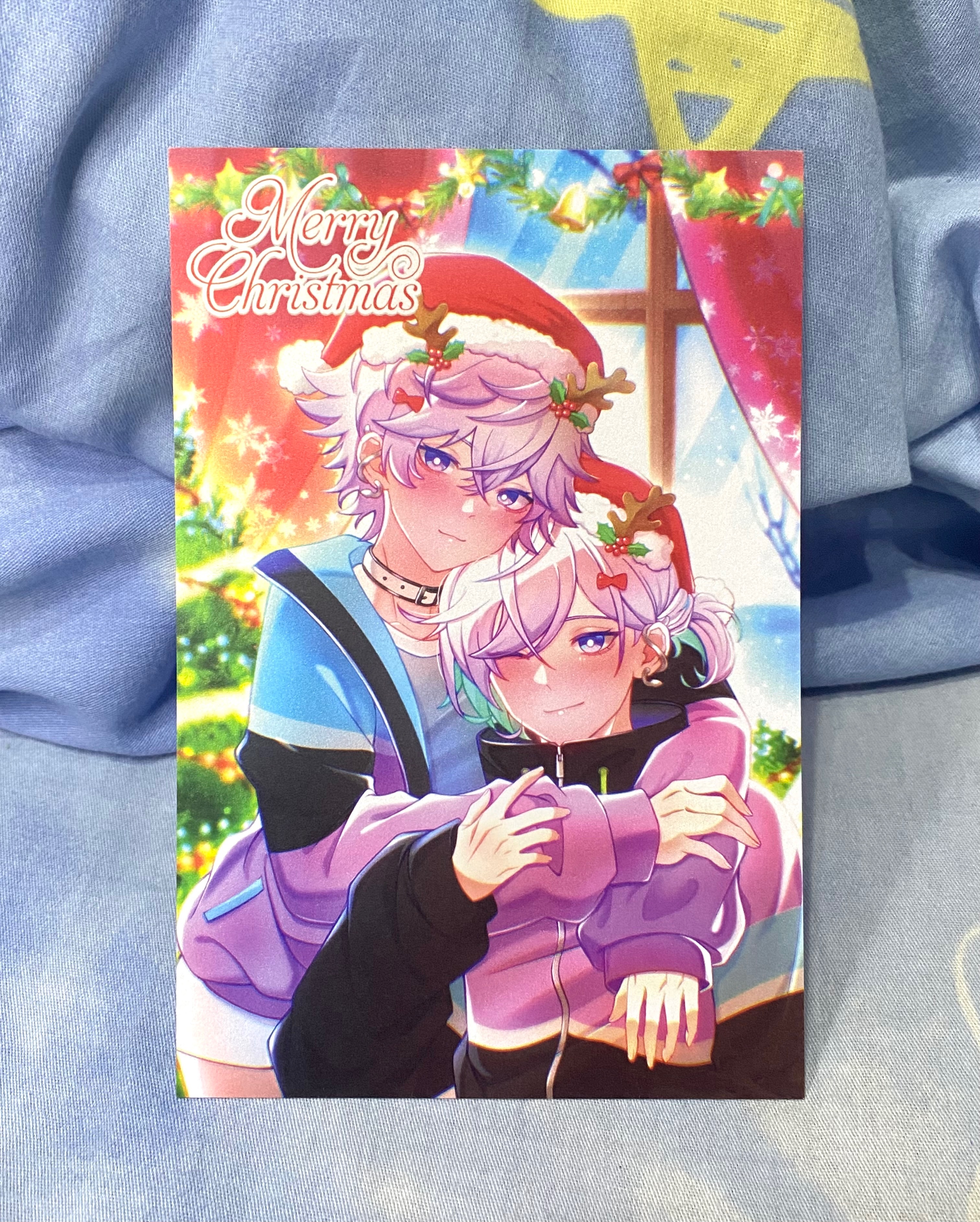 單面進口珠光明信片