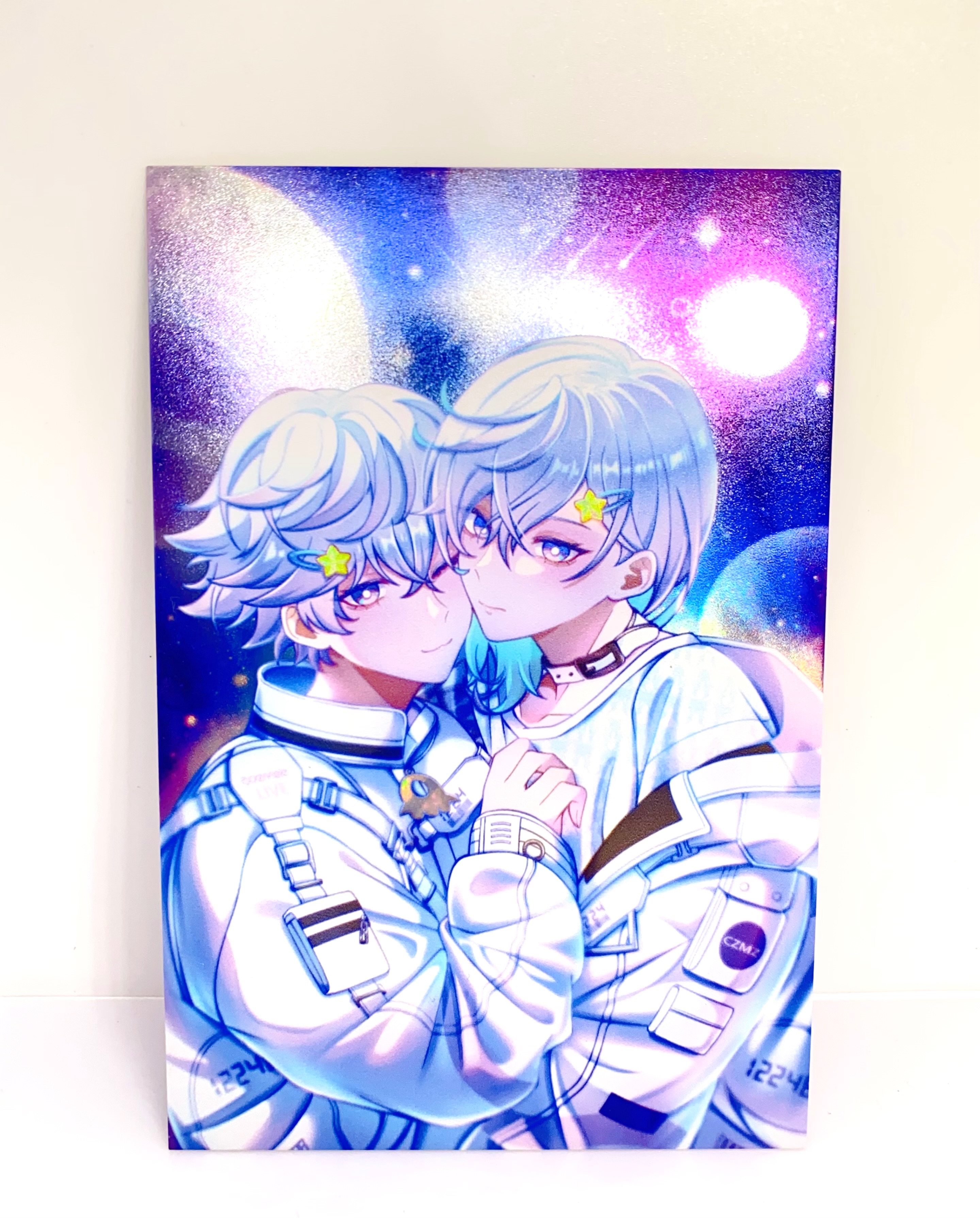 雷射火焰紋明信片