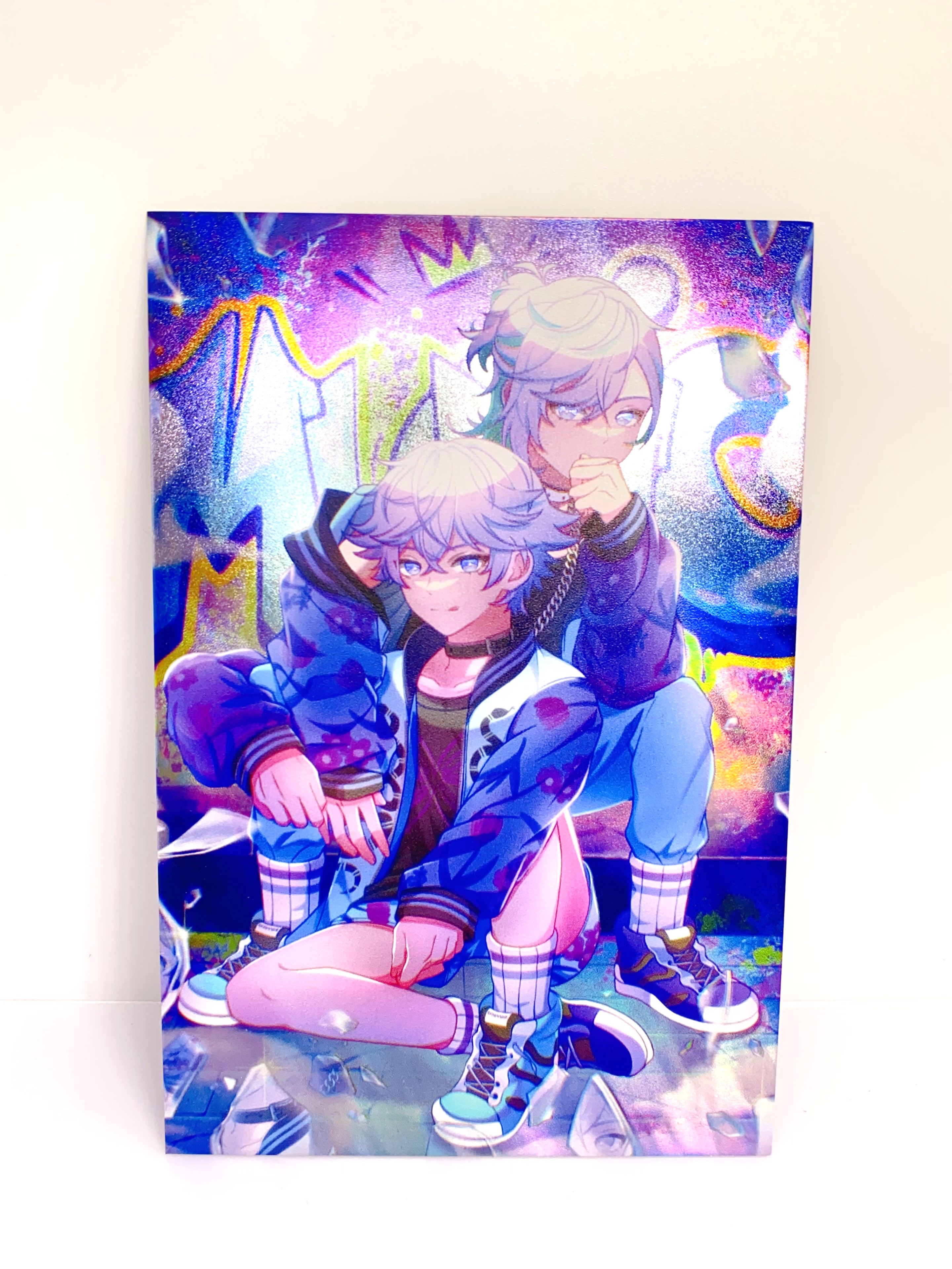 雷射火焰紋明信片