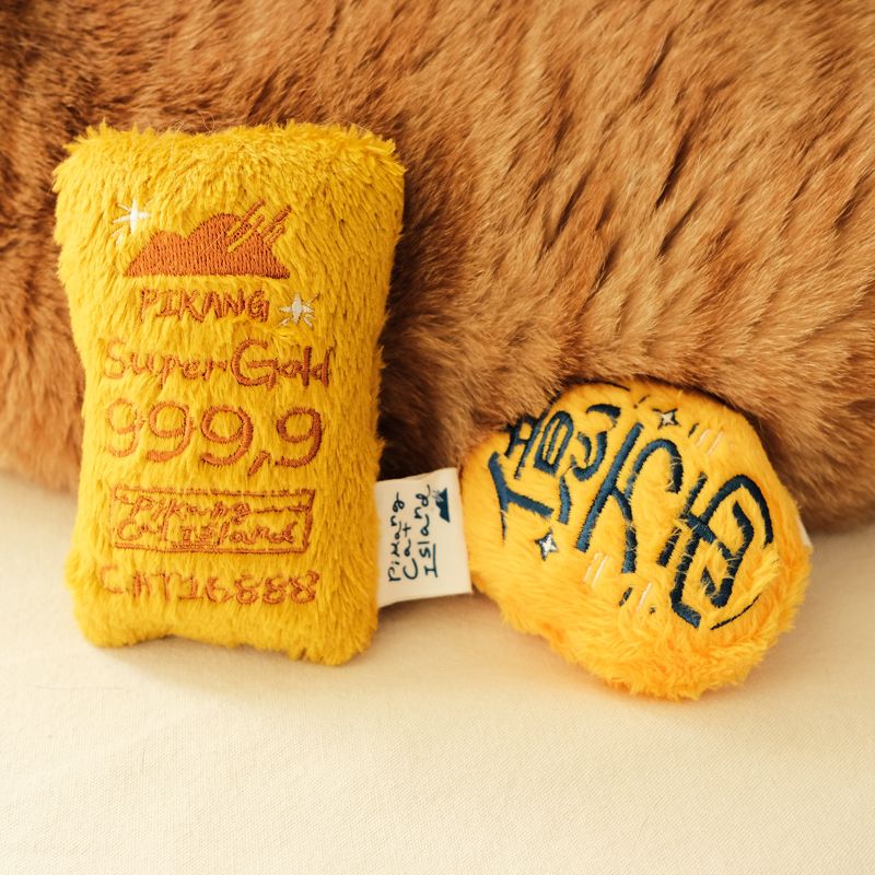 （現點現做要時間喔） 財富自由貓草玩具組 / 金幣＋金條