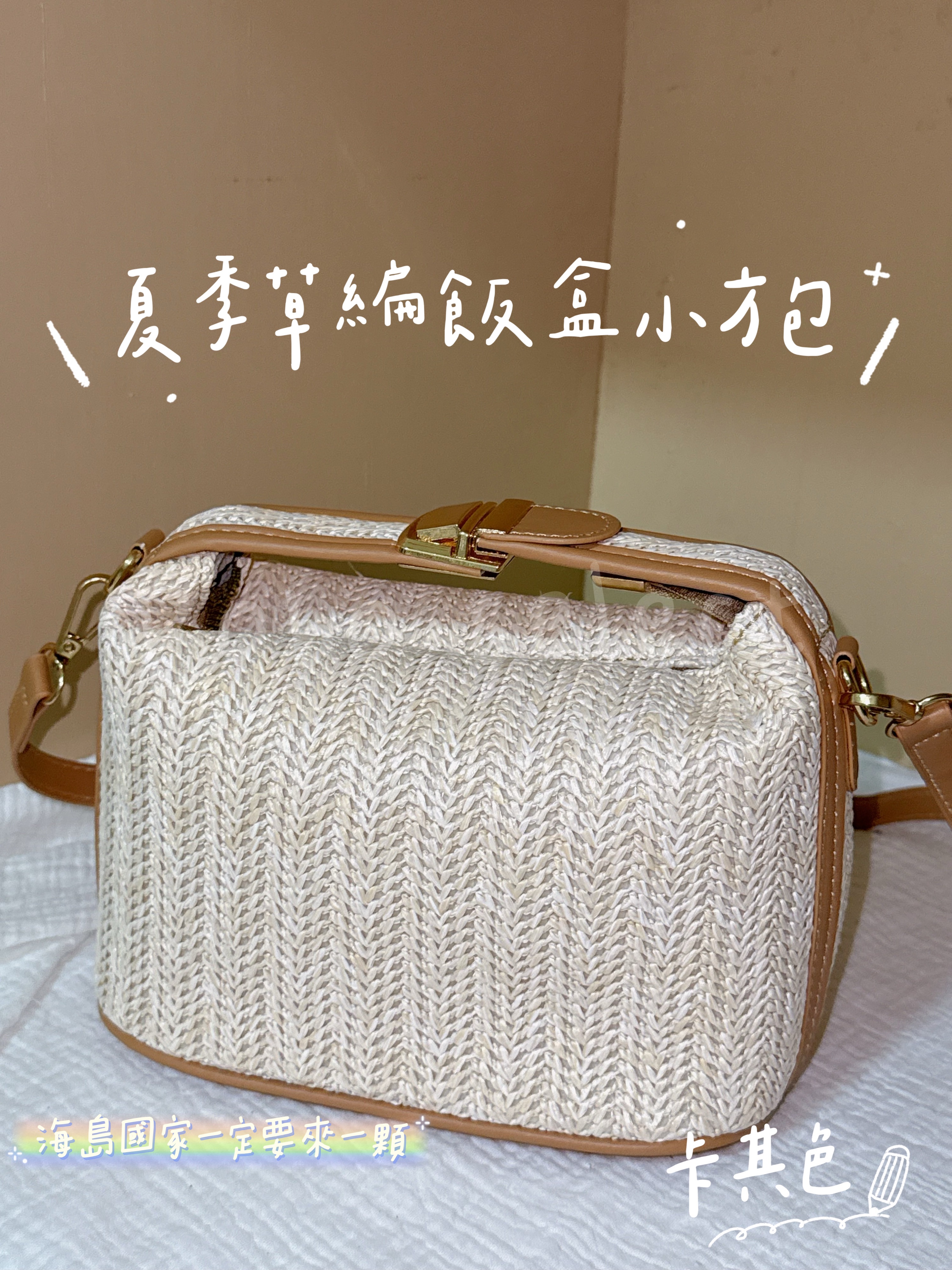 夏季草編飯盒包