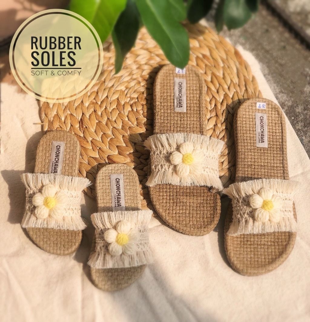 🌼 泰國小雛菊手工編織鞋｜親子款｜閨蜜款