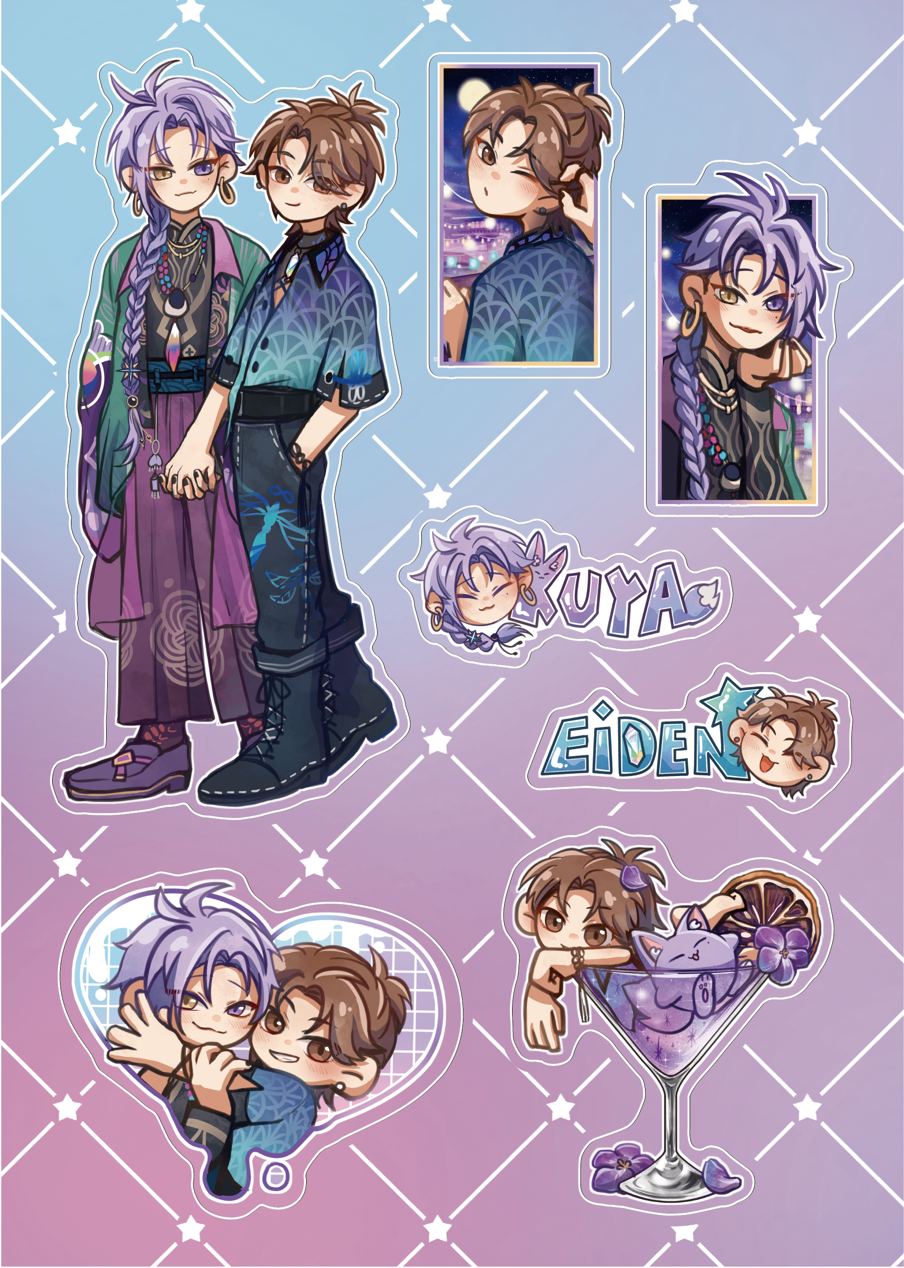 【玖伊 】可可愛愛去約會半斷A5貼紙