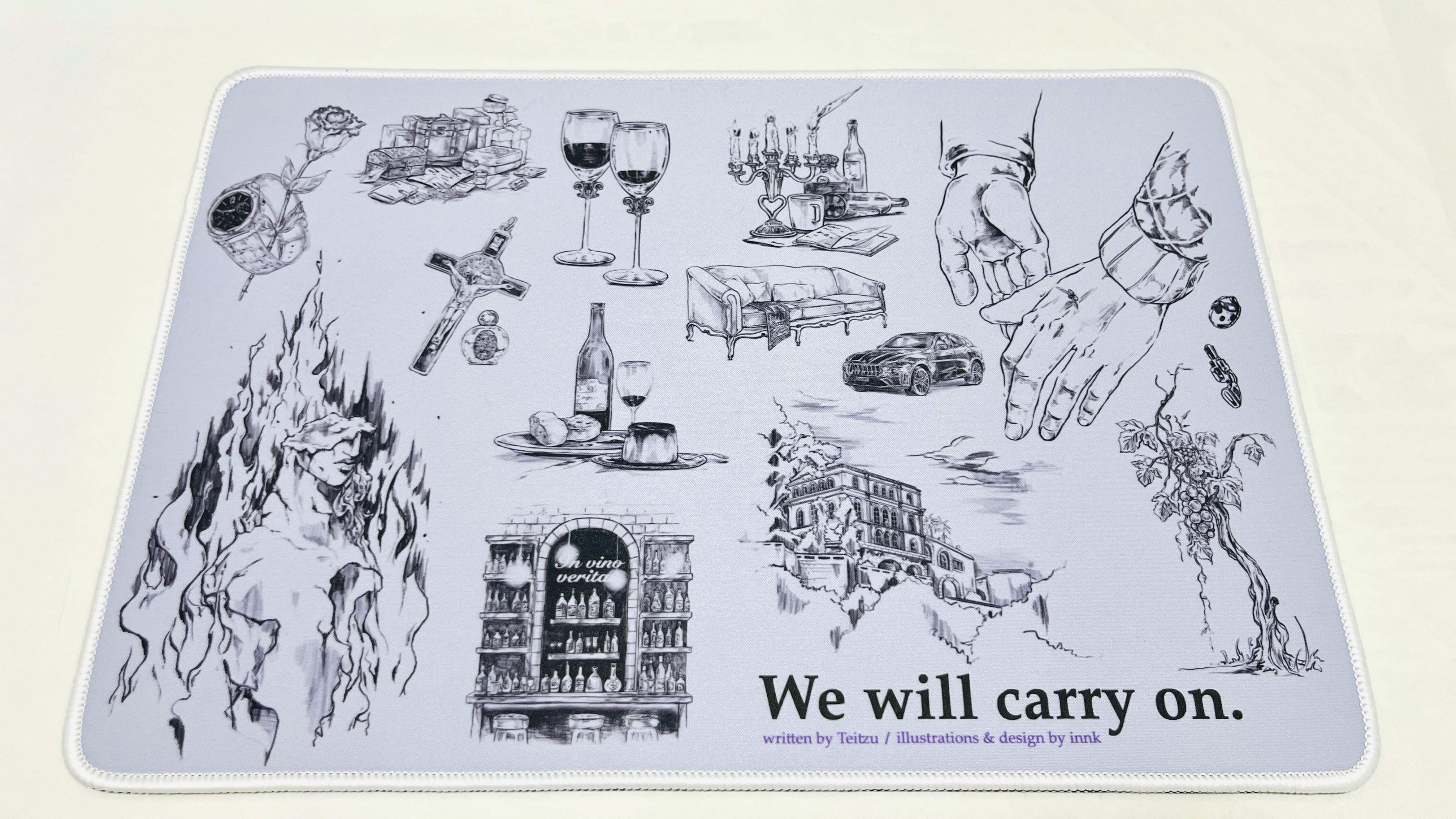 We will carry on.小說週邊商品-滑鼠墊