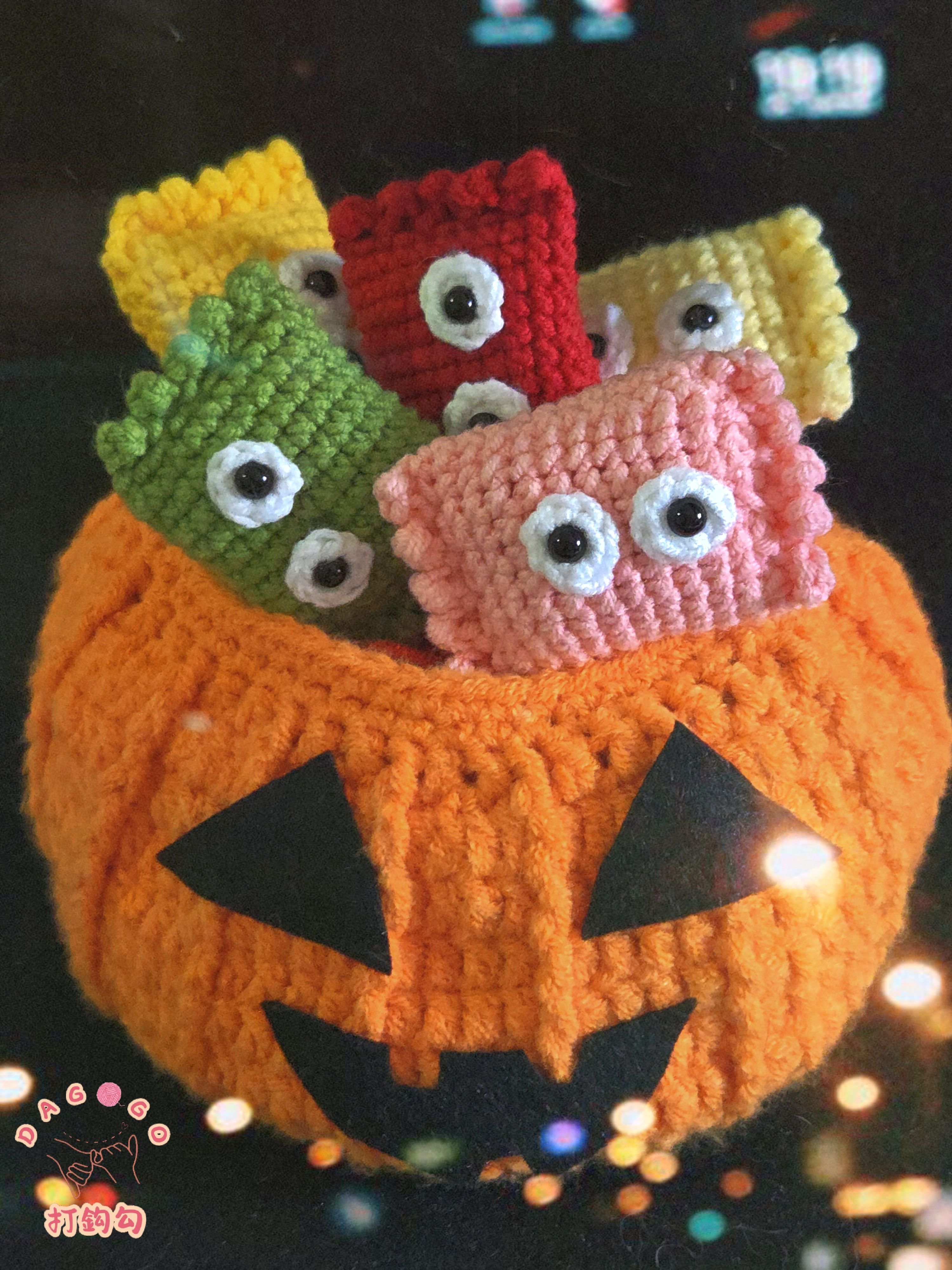 ♡打鈎勾♡【手工鉤織萬聖節搗蛋糖系列吊飾】可愛系｜療癒手作鑰匙圈