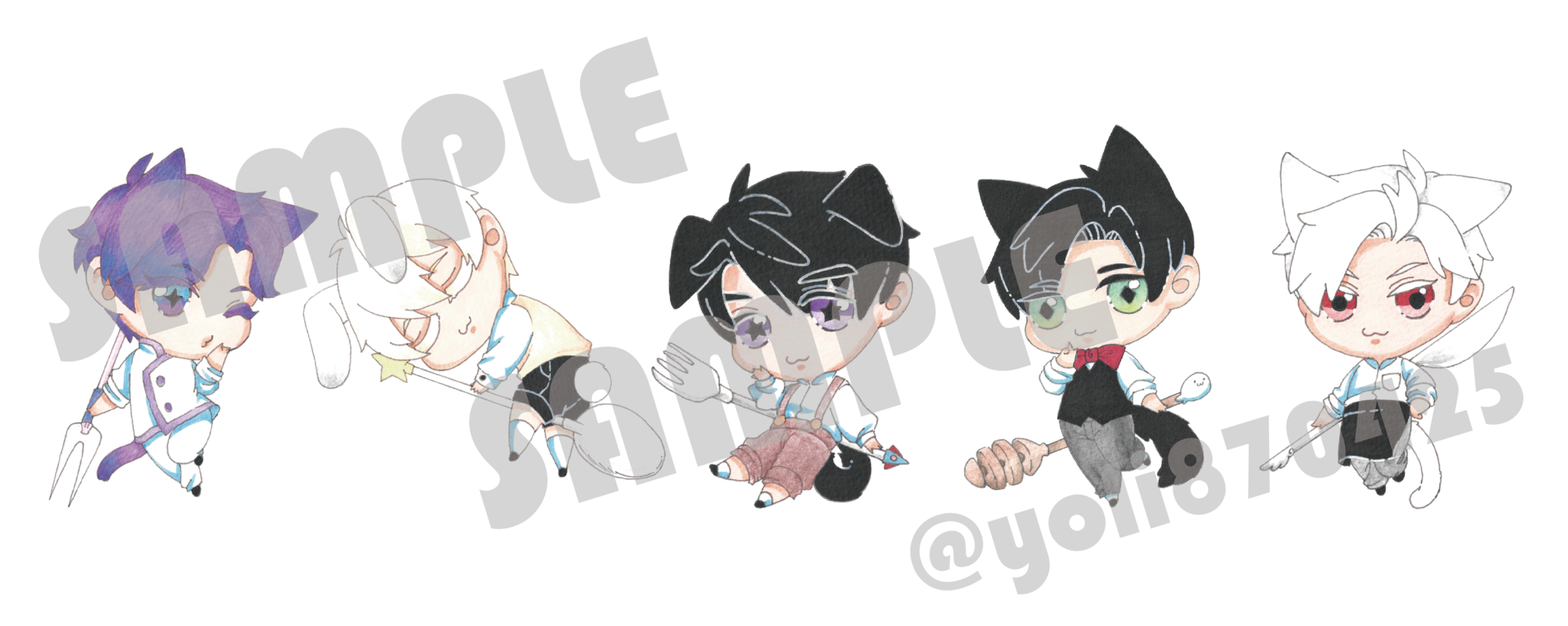 戀與深空 甜點師造型壓克力鑰匙圈