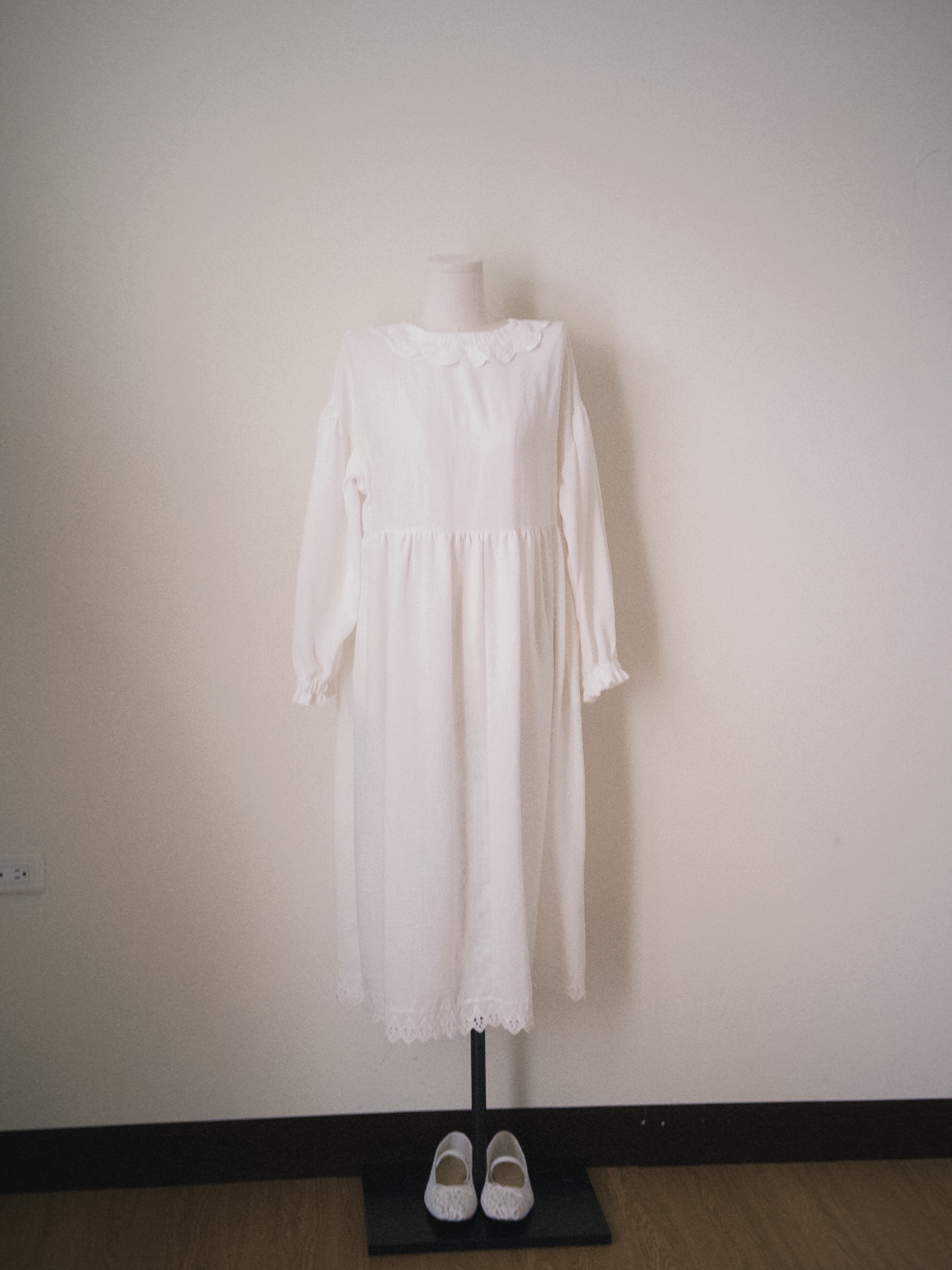 -一隻小綿羊- （日系白色內搭長洋裝）5201315