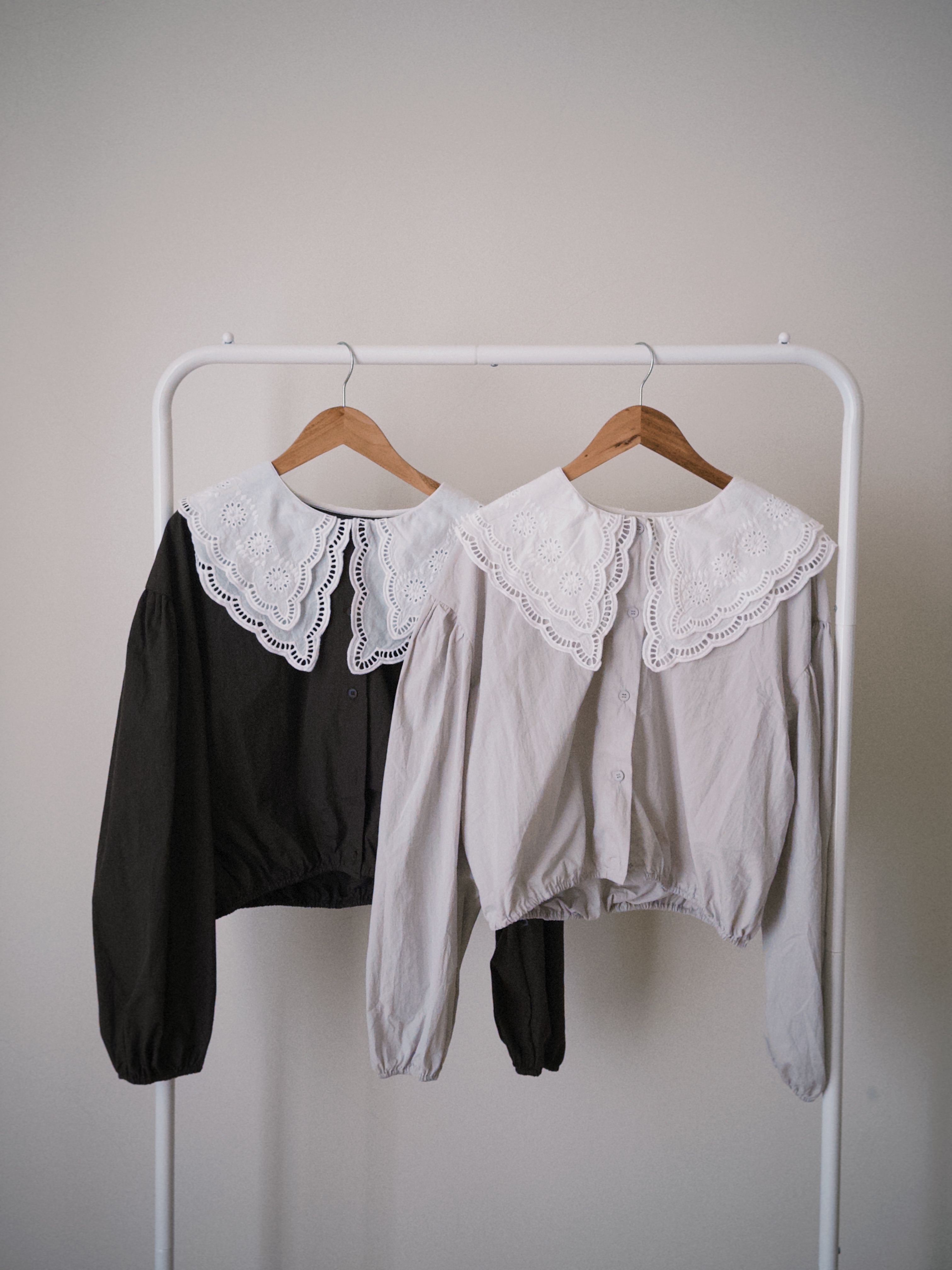 -松鼠月台-（限量限定大片領子澎袖上衣）